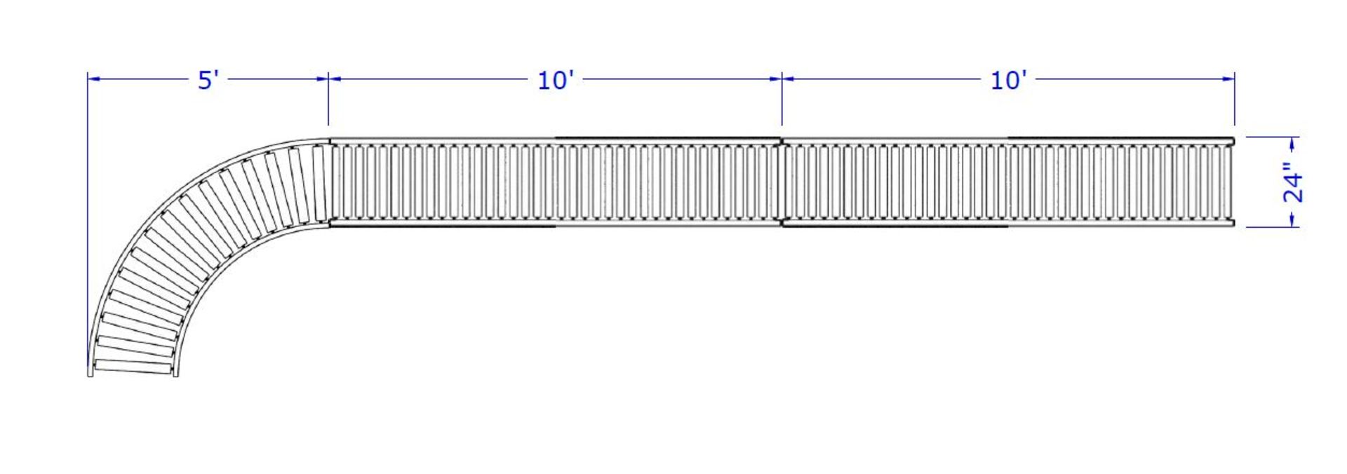 XENOROL XENOPRESSURE POWERED CONVEYOR, 25'L X 24"W - Image 2 of 10