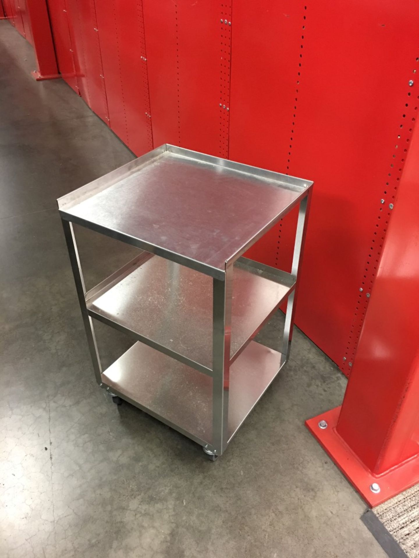 STAINLESS STEEL ROLLING CART