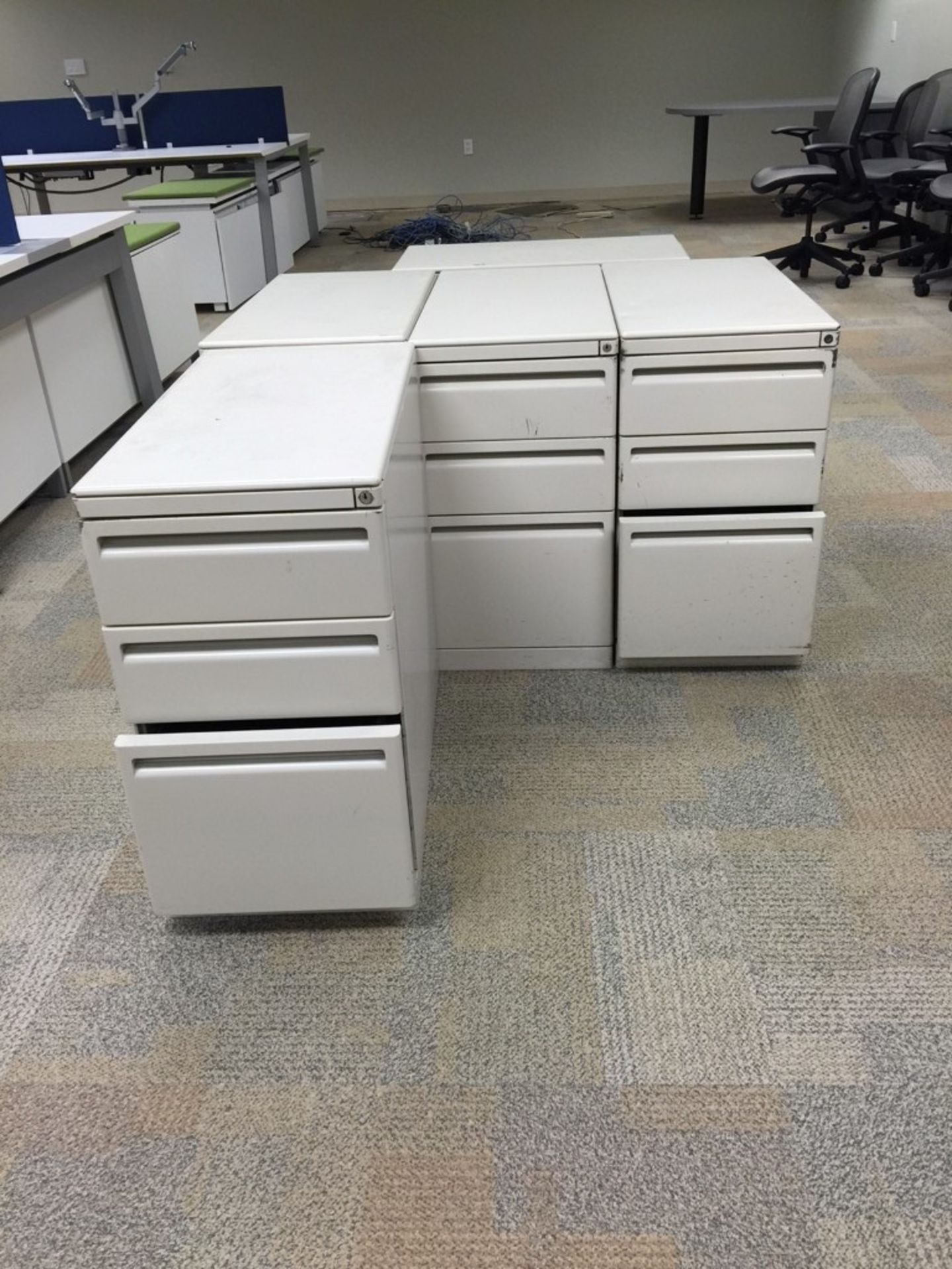 3- DRAWER FILE CABINETS FOR DESK, 10 PCS TIMES MONEY - Image 3 of 4