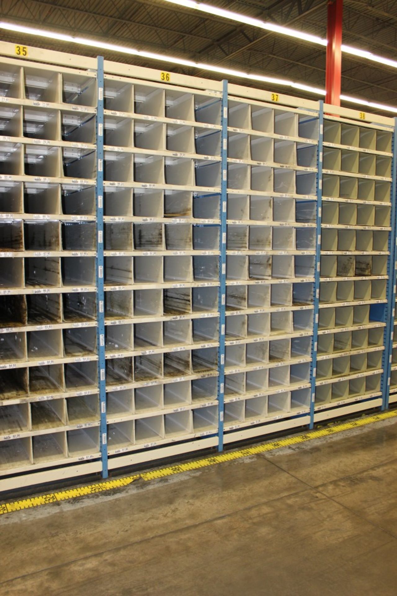 111"H X 151.5"W X 79"D HALLOWELL DEEP BIN SHELVING,