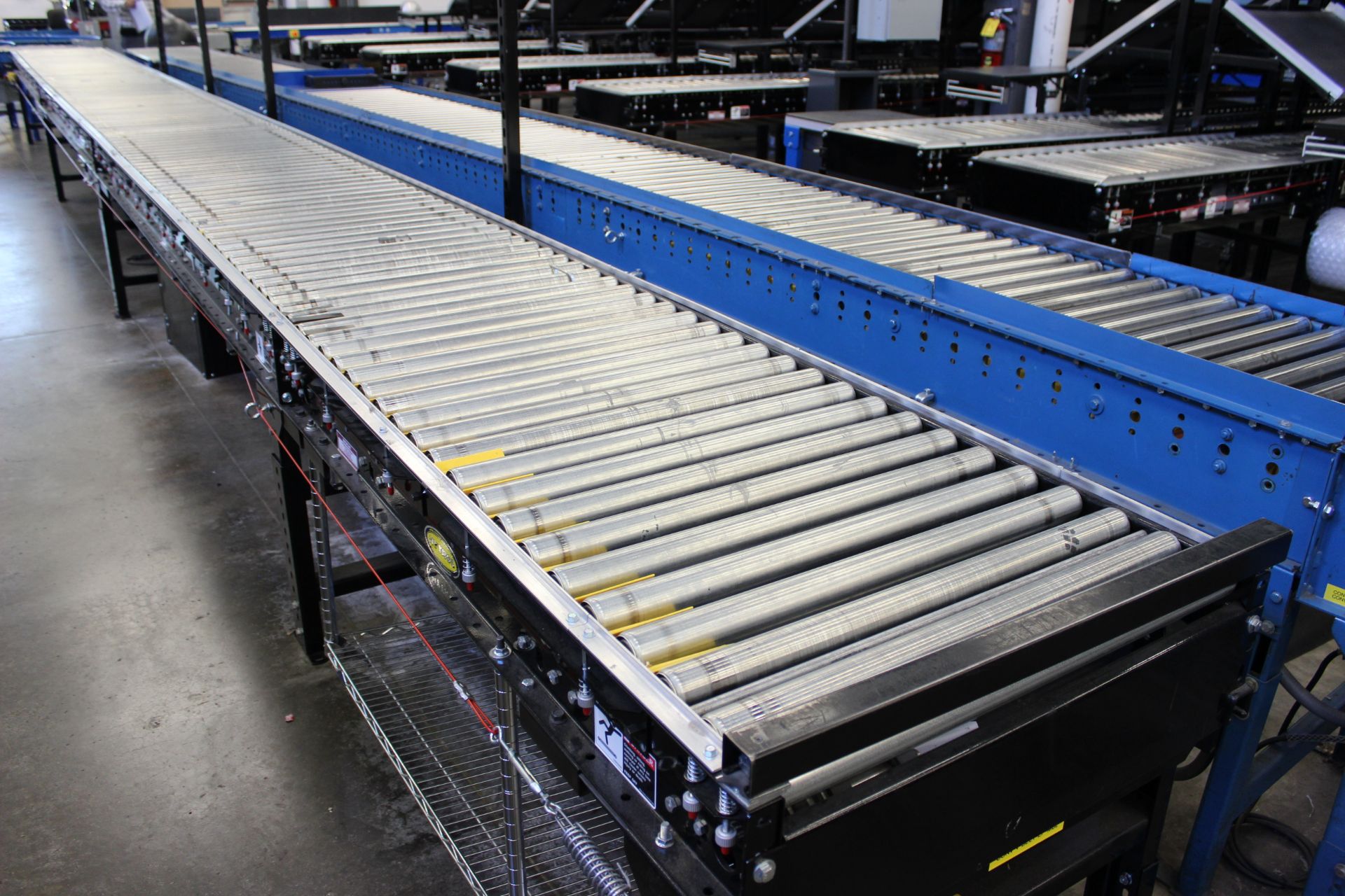 35 FT LONG HYTROL POWERED CONVEYOR, CLICK HERE TO WATCH VIDEO