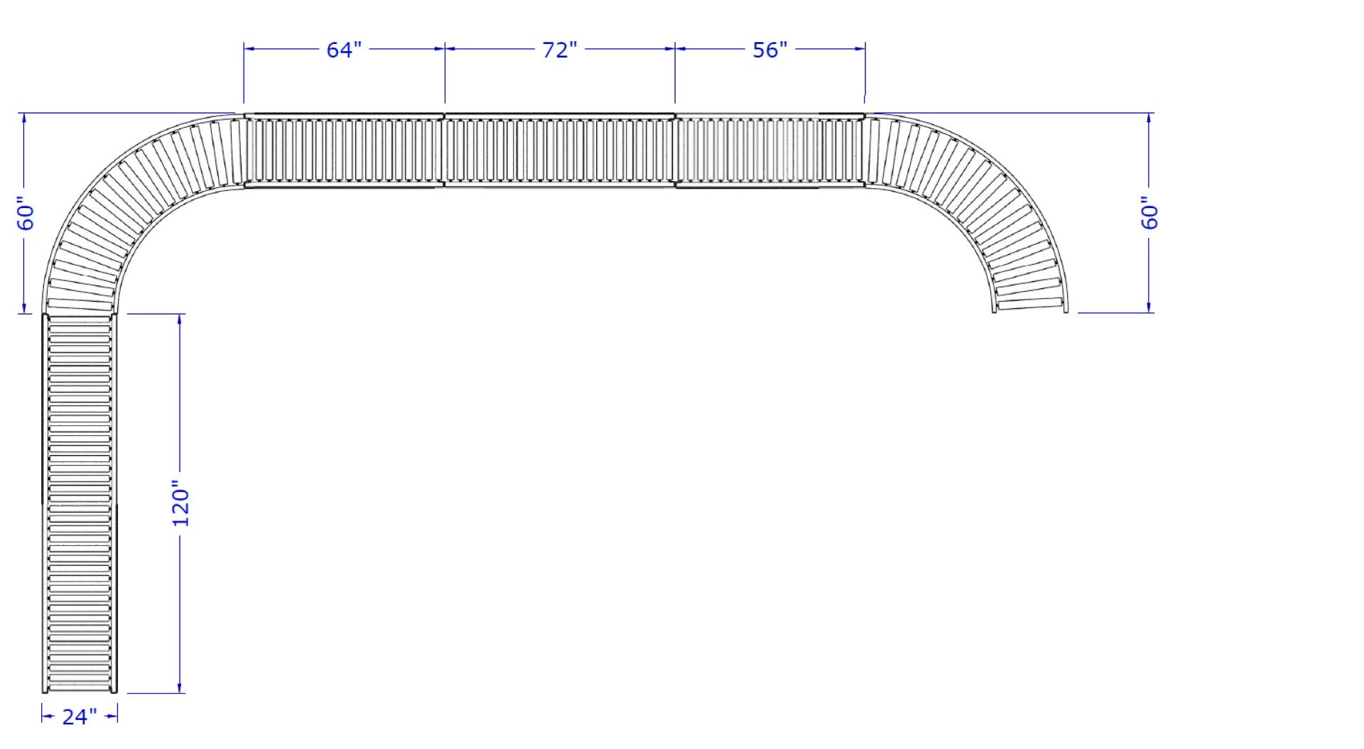 XENOROL XENOPRESSURE POWERED CONVEYOR, 26'L X 24"W - Image 2 of 7