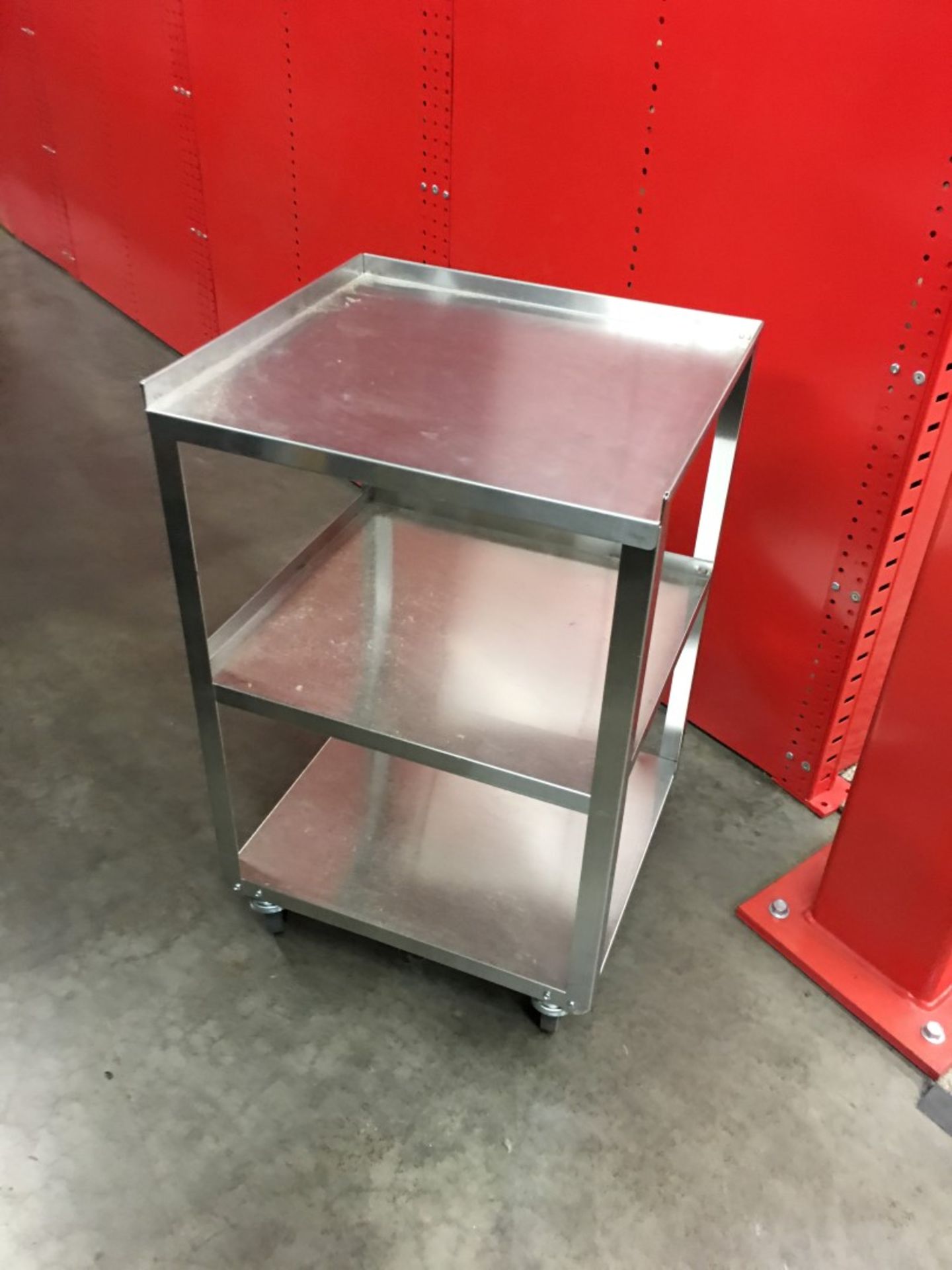 STAINLESS STEEL ROLLING CART - Image 2 of 2