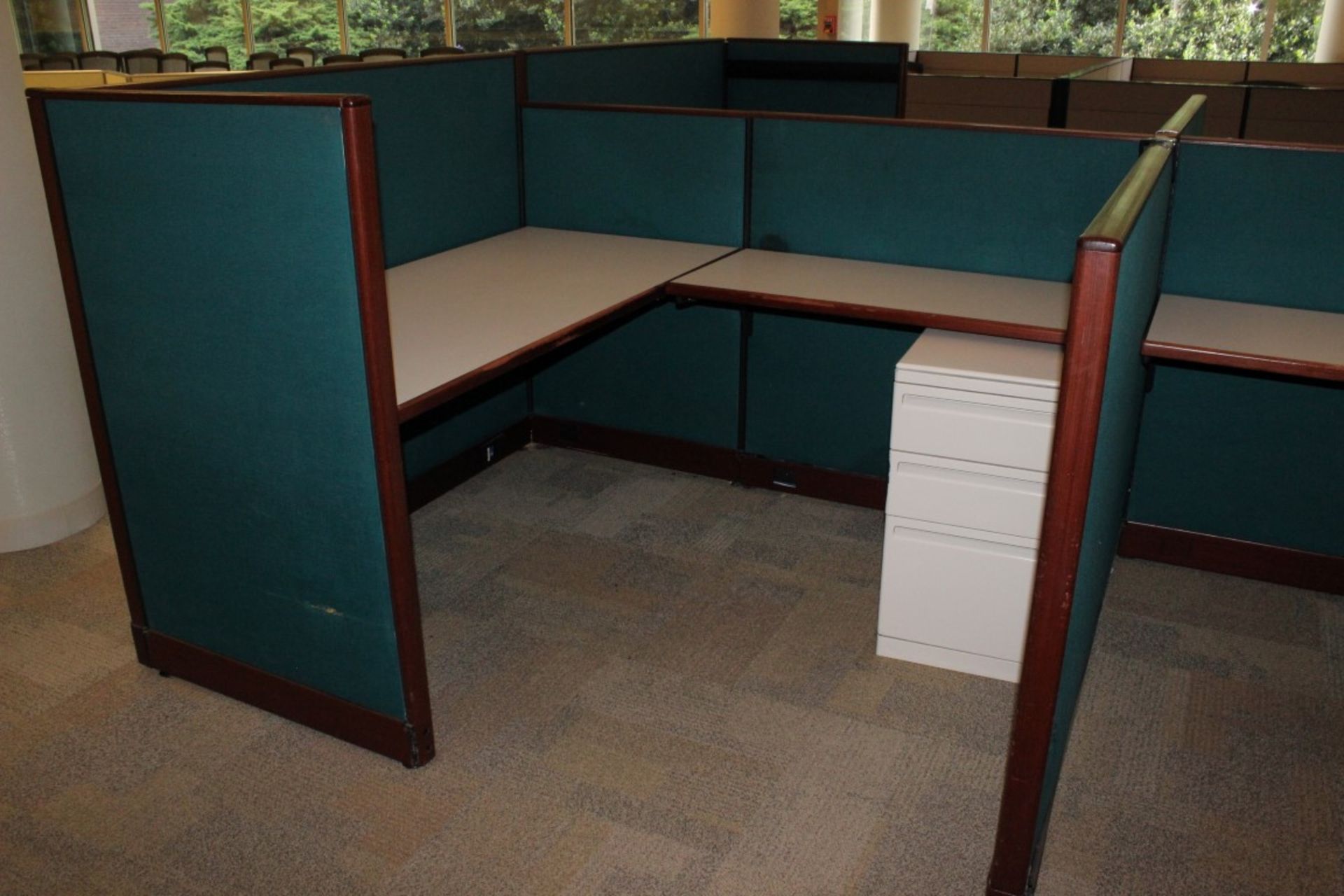 EXECUTIVE OFFICE CUBICLES. DISMANTLED & READY TO LOAD - Image 8 of 15