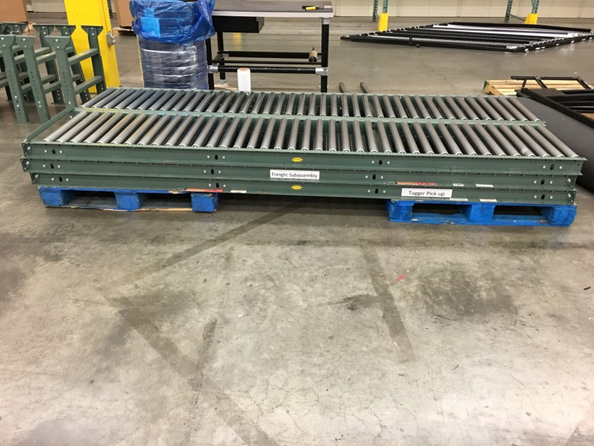 70 FT LONG HYTROL GRAVITY CONVEYOR,