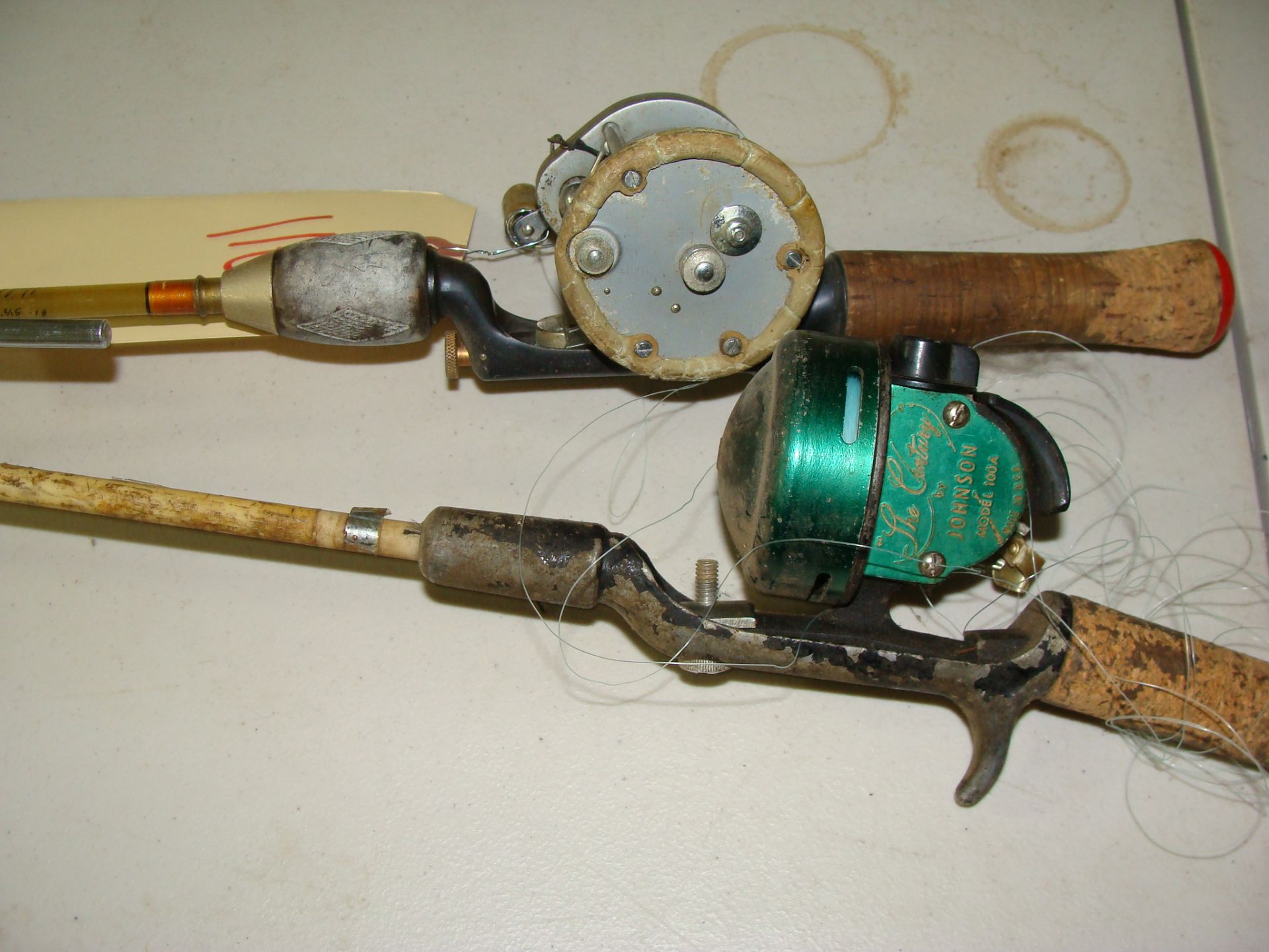 Johnson "The Country" Reel Model 100A and Pole and a Heddon Pole