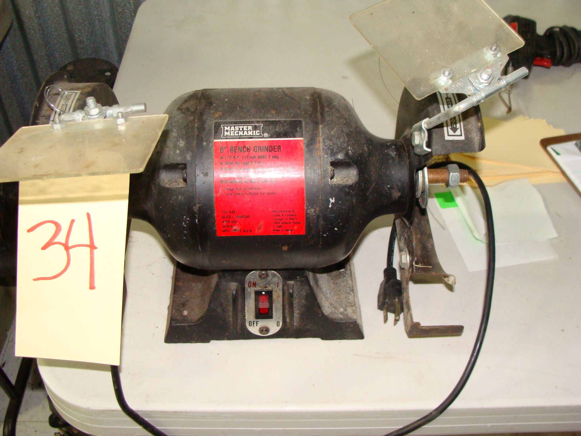 Master Mechanic 6 in Bench Grinder