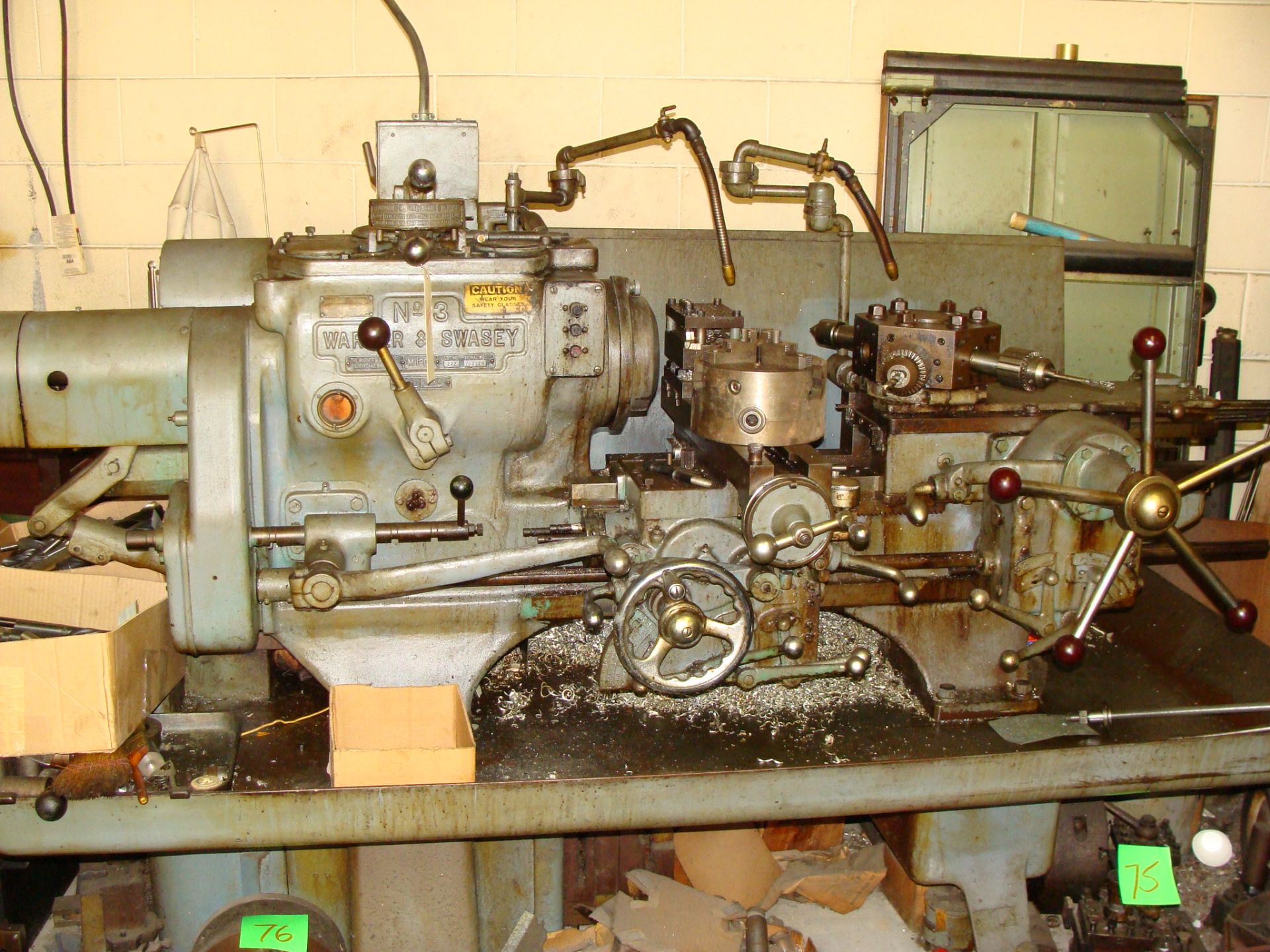 Warner and Swasey M-1200, SN: 711119, Torrett Lathe 700-1400 RPM