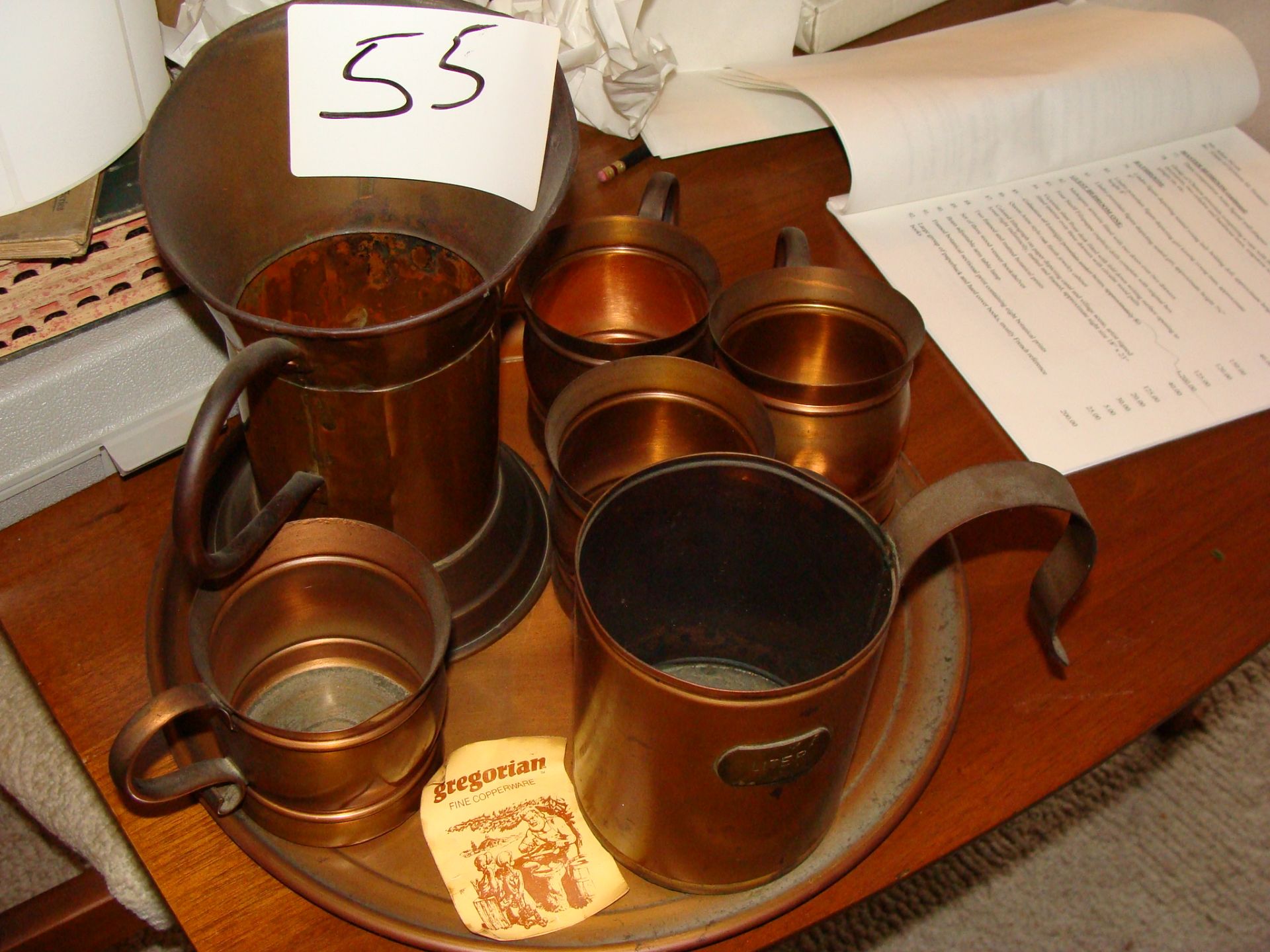 Group of Gregorian Copperware