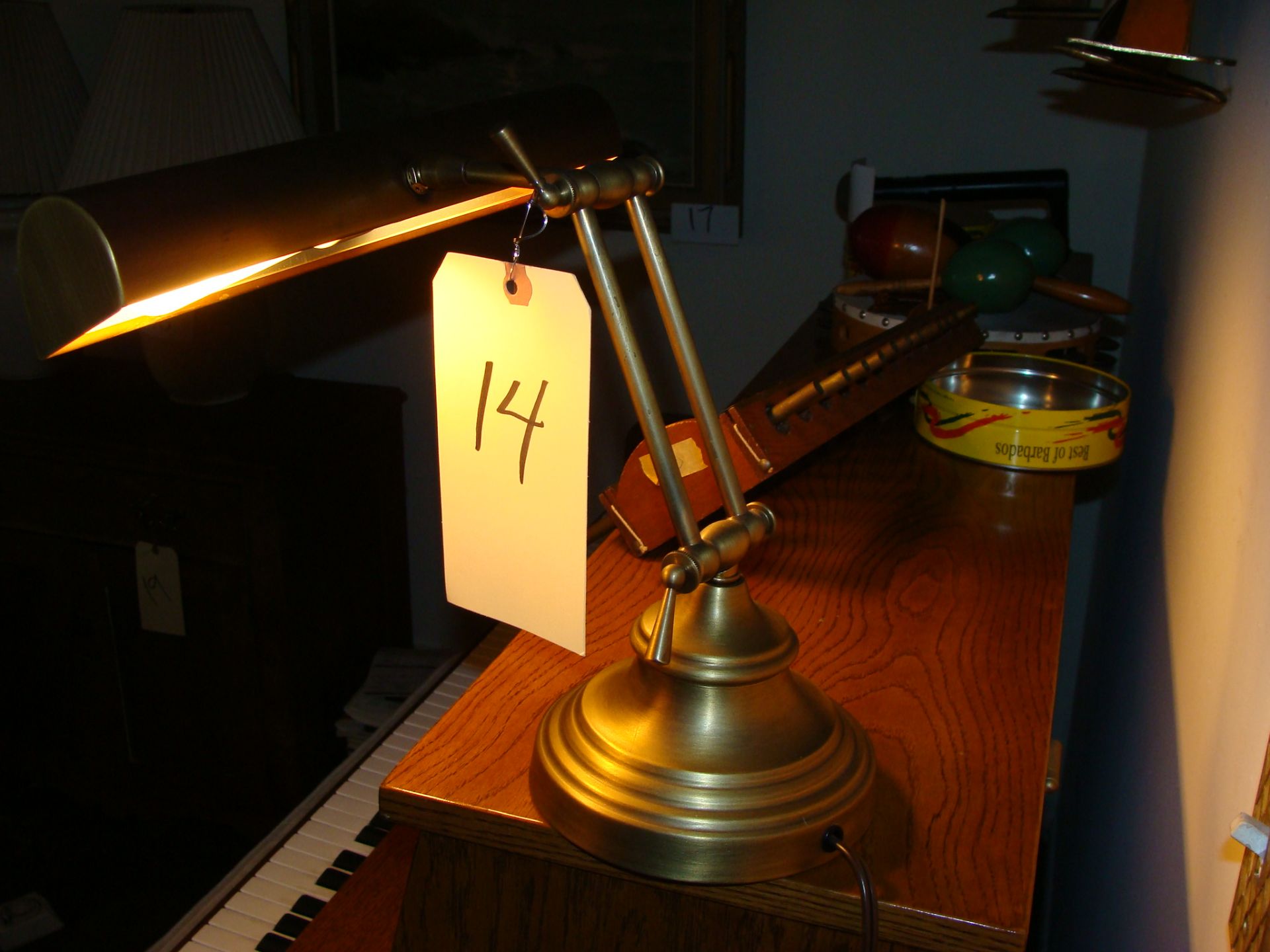 Brass Adjustable Desk Lamp