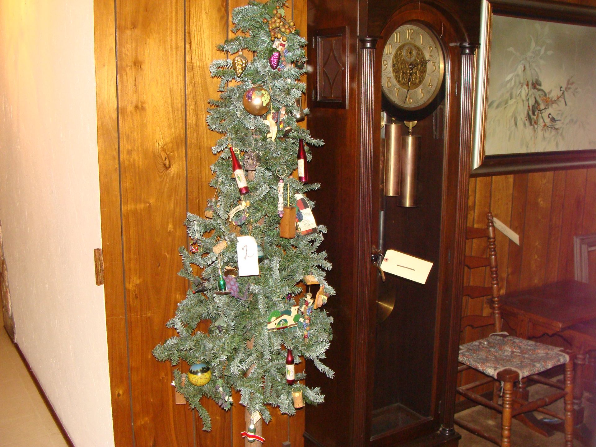 Faux Wine Tree, Approx 6 ft on stand.