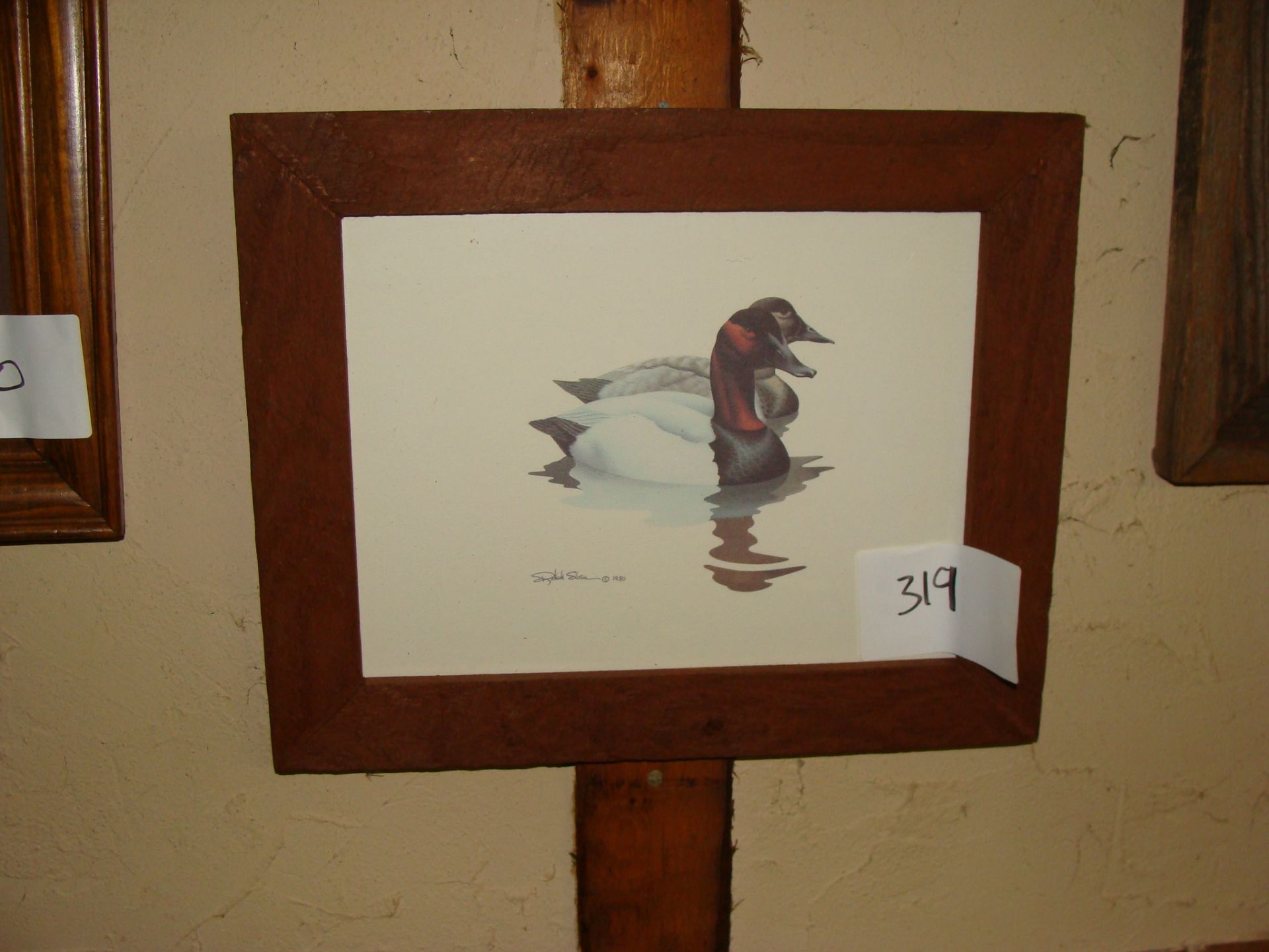 Framed Duck Print Signed Richard Sloan