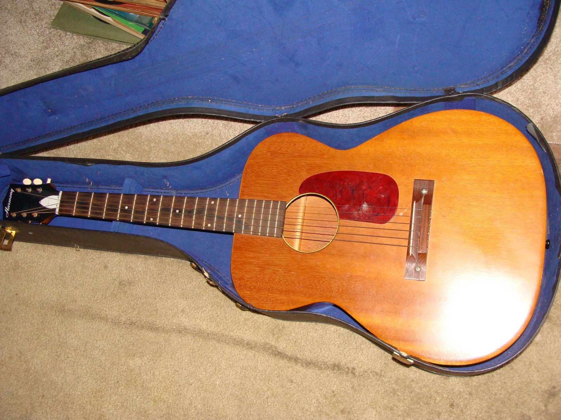 Harmony Six String Guitar with Case