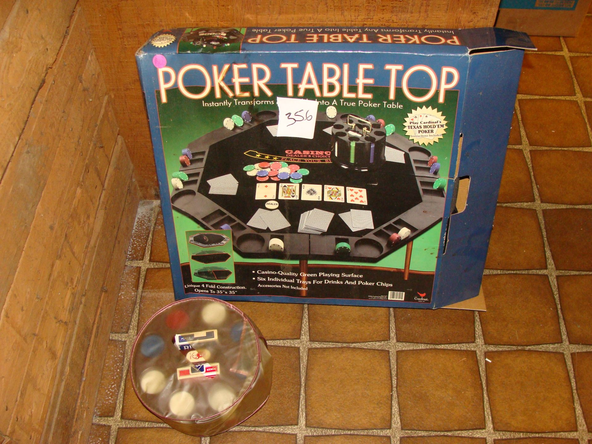 Poker Table Top and Chips