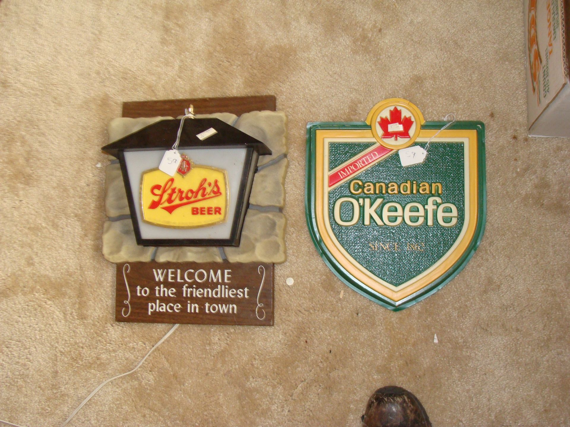 Two Beer Signs