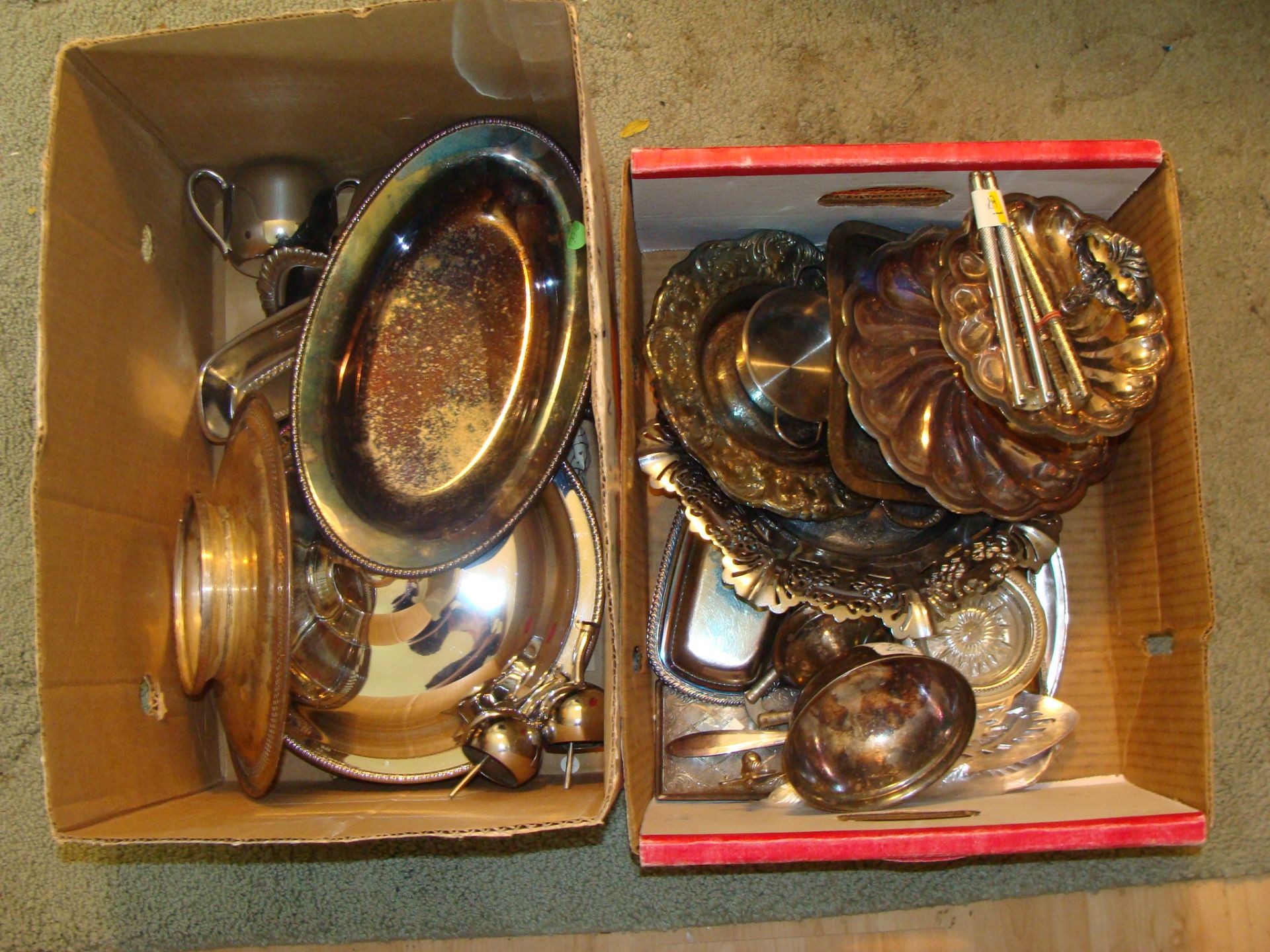 Two Groups of Silver Plate and Metalware