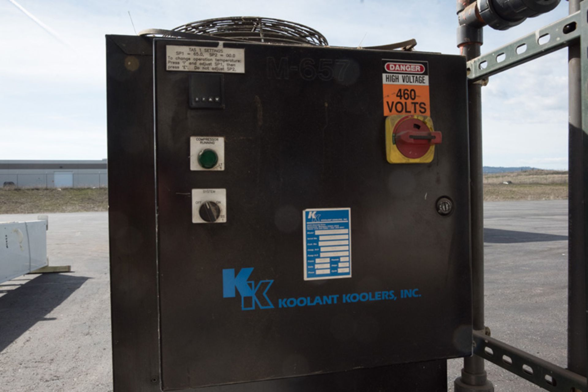 Koolant Koolers Chiller, Model HCV 5000-PR, 70,500 BTU/Hr, 18 GPM @ 35 PSI, 40 Gallon Reservoir, - Image 5 of 6