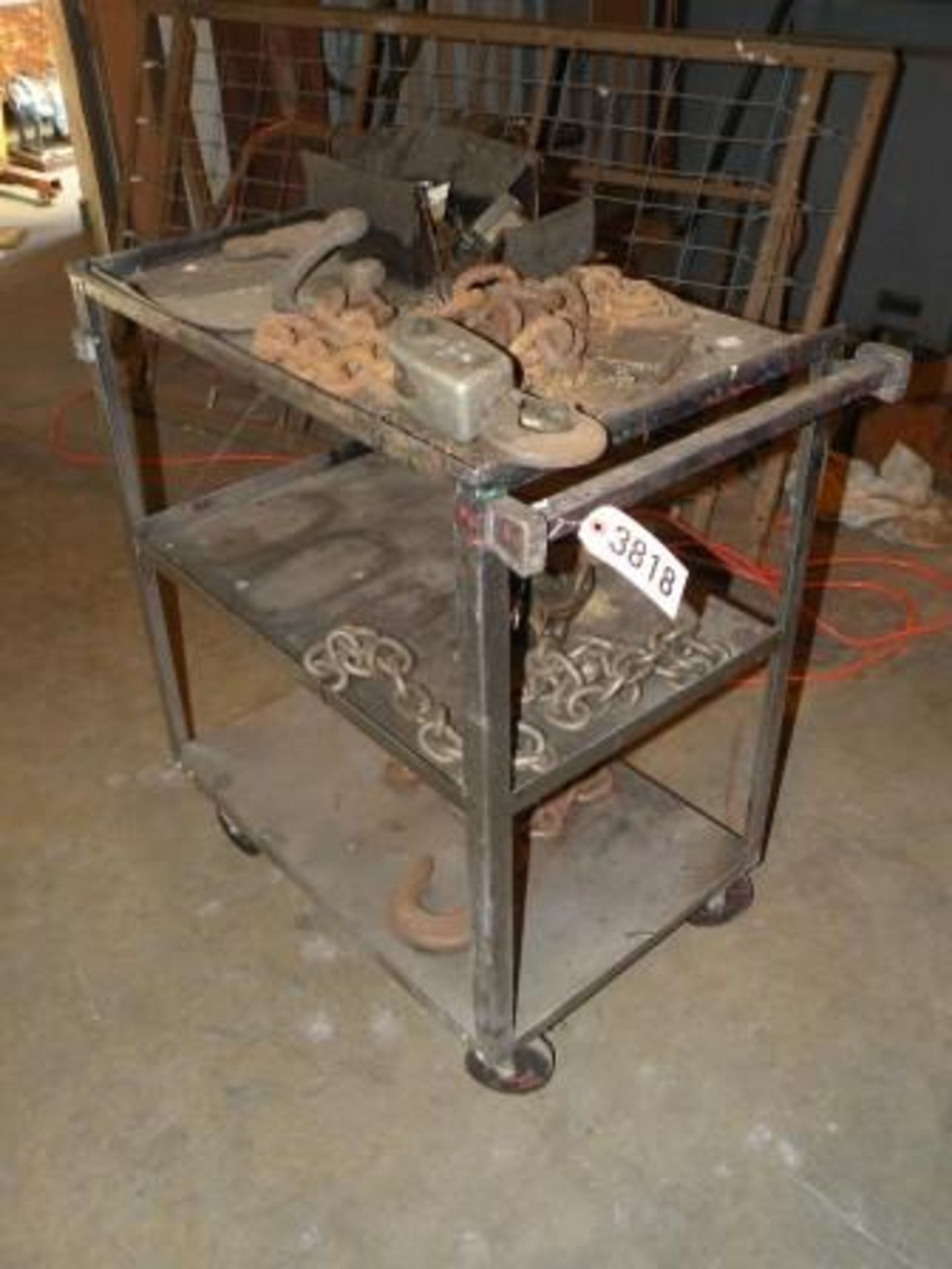 Stainless Cart with Chains & Hooks (So. Fulton, TN) - Image 2 of 2