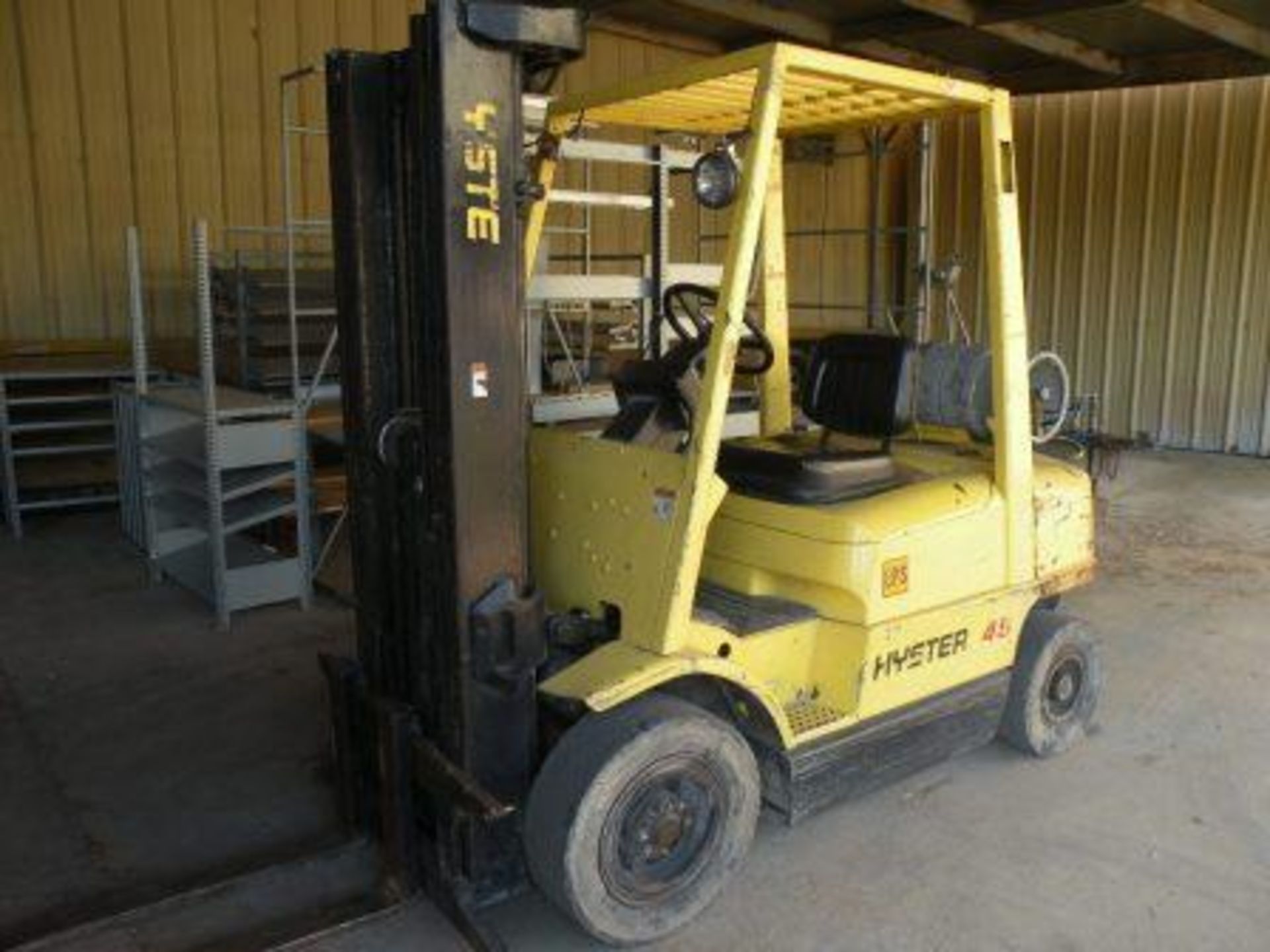 Hyster 45 Cushion Tire Forklift: Uses Propane, Will go on gravel (So. Fulton, TN) - Image 2 of 2