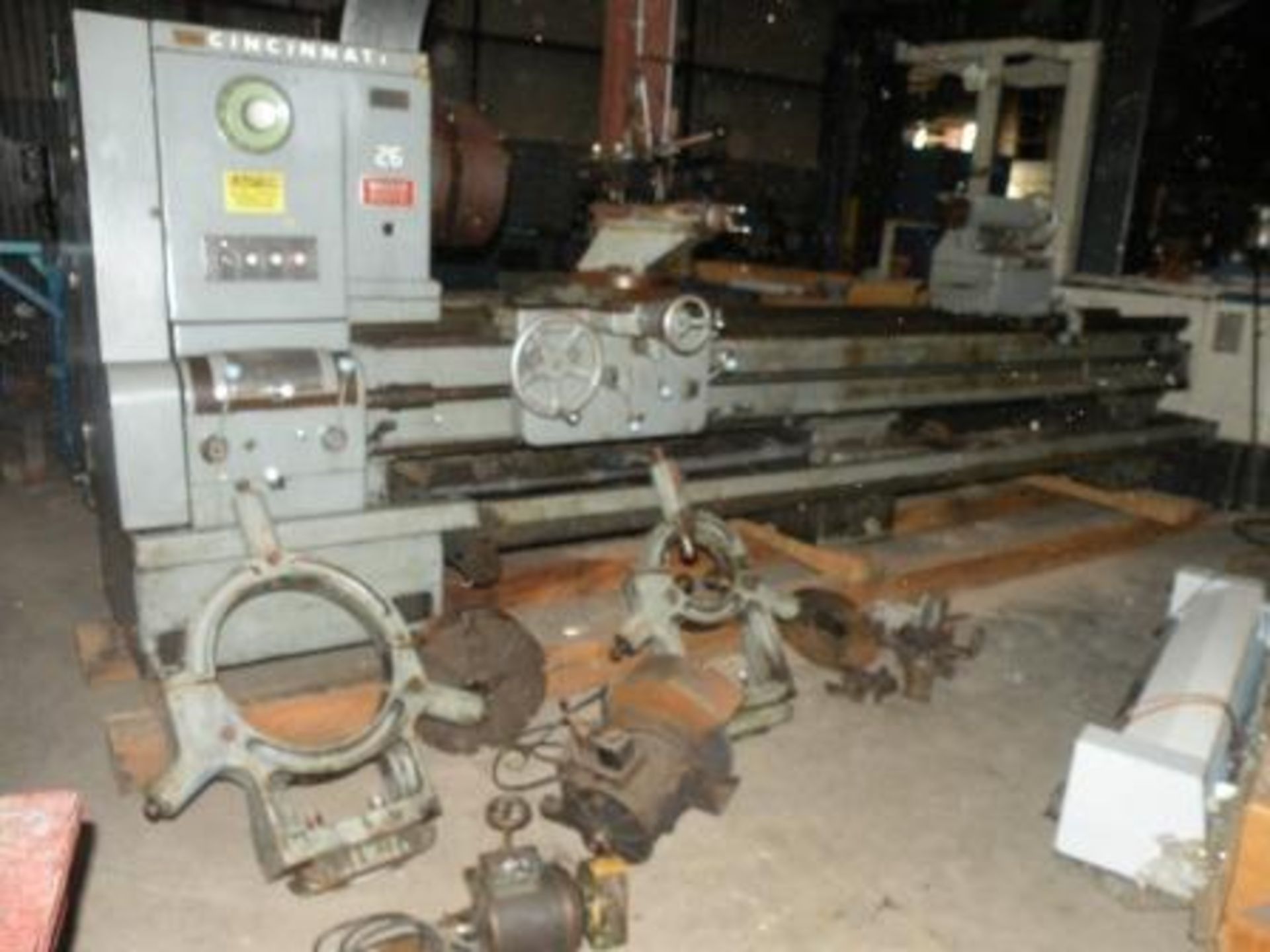 Cincinnati Hydra Shift Engine Lathe: 26" Swing x 120" Centers, (Loading $125 -So Fulton, TN) - Image 8 of 8