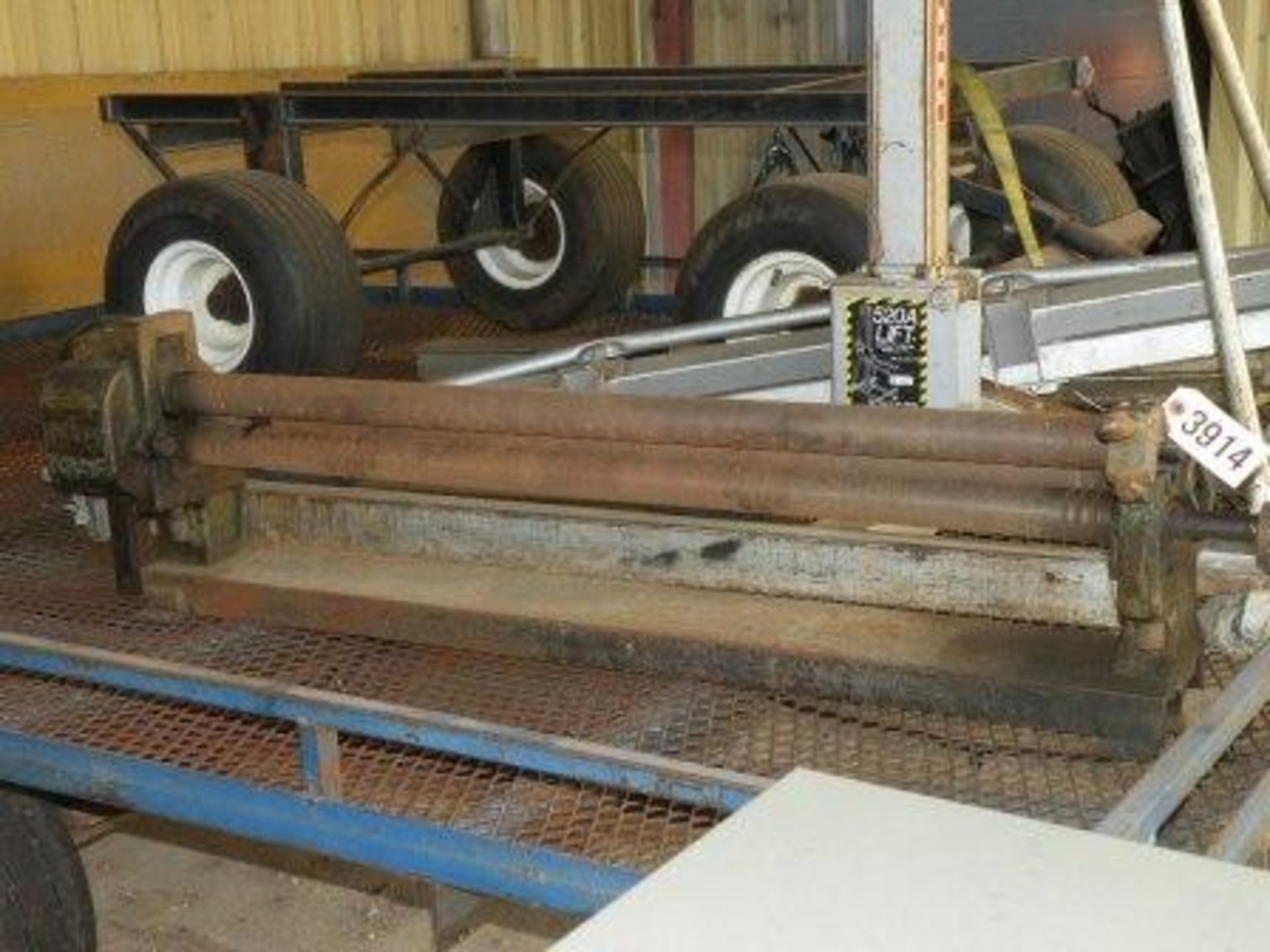 Pexto 43" Manual Slip Roll: with Ring Roll Grooves (So. Fulton, TN)