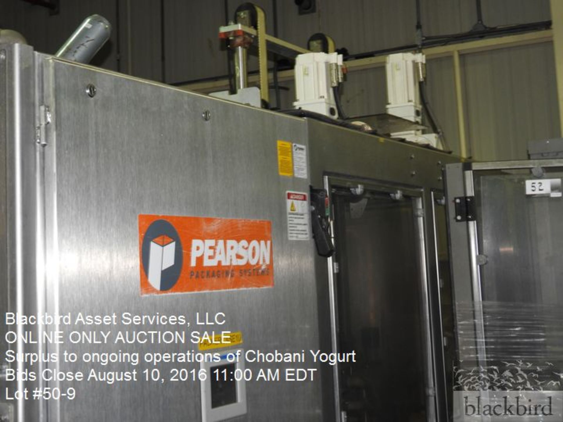 Pearson case packer, model GTLU, s/n 2010GTLU12237, (2) 6" Intralox carton conveyors, pick and pla - Image 10 of 10