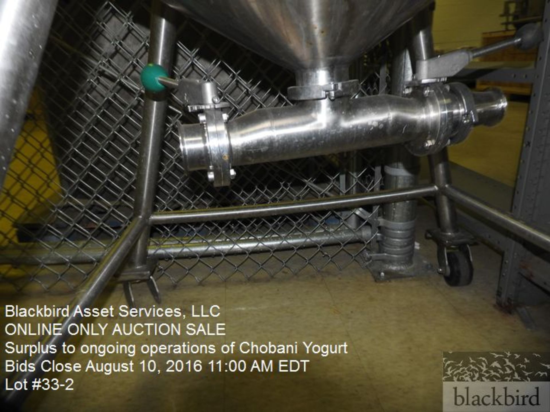 Integrated Process balance tank, stainless steel 40 gallon, "honey tank", s/n 326721601, 2010, non - Image 3 of 3