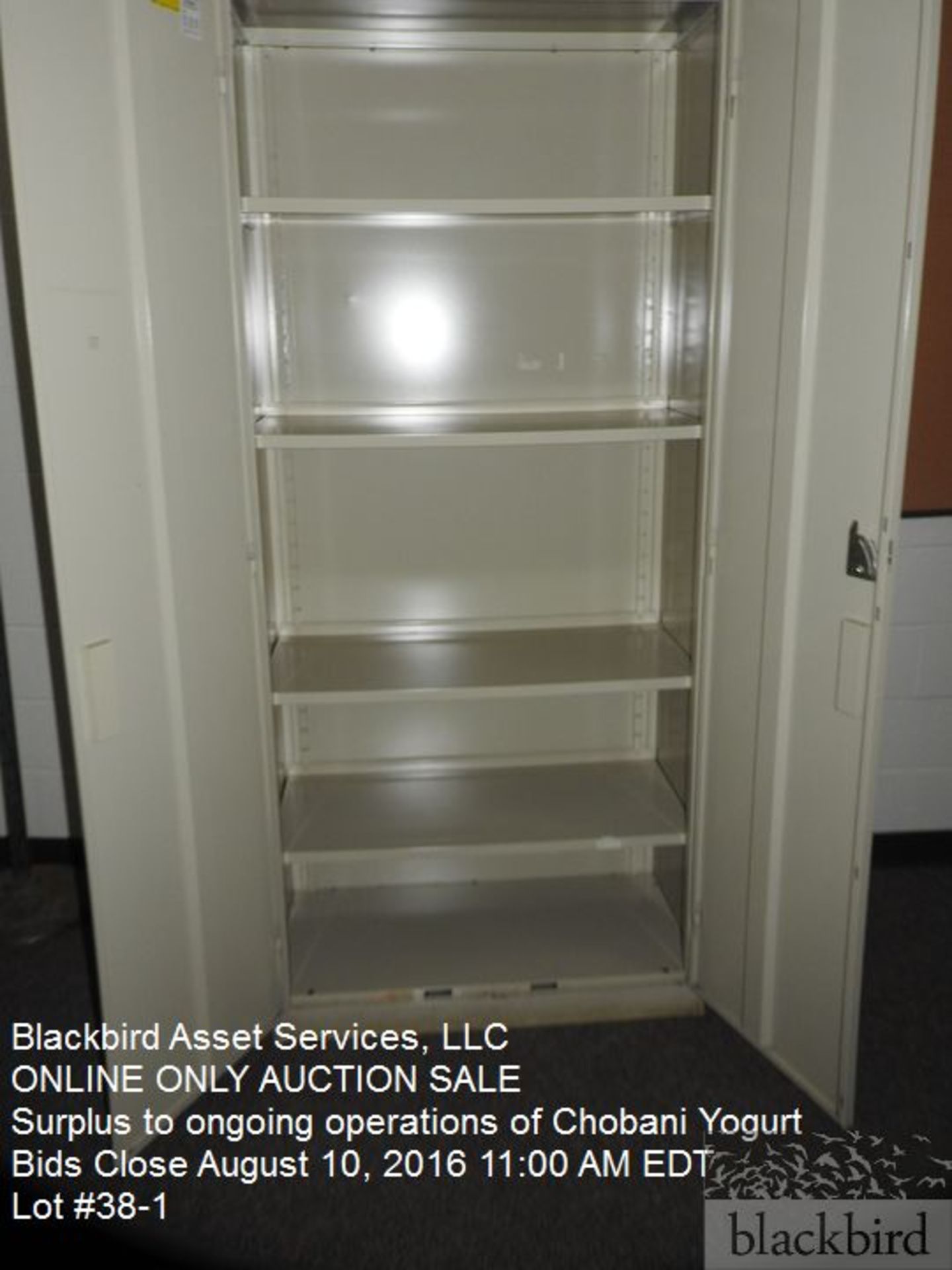 Steel storage cabinet, 80" x 36" x 18" - Image 2 of 2