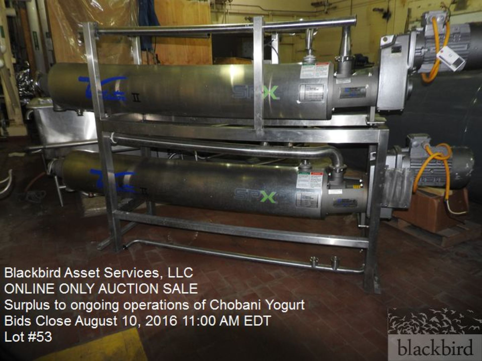 Waukesha - Cherry Burrell scrape surface heat exchanger model Votator SPX, 2 barrel system, model