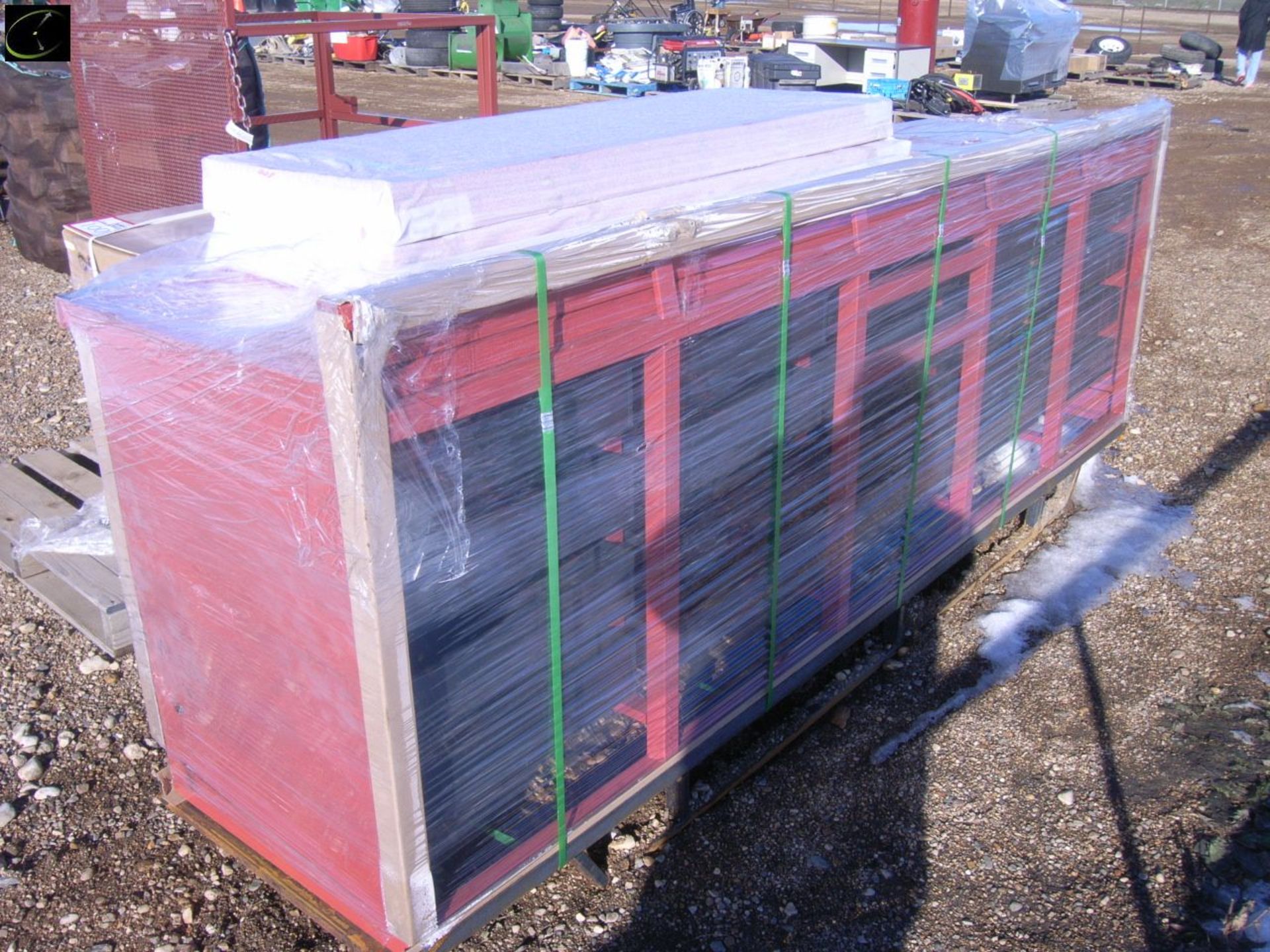 Unused HD work bench, 20 drawer w/hanging wall - Image 2 of 4