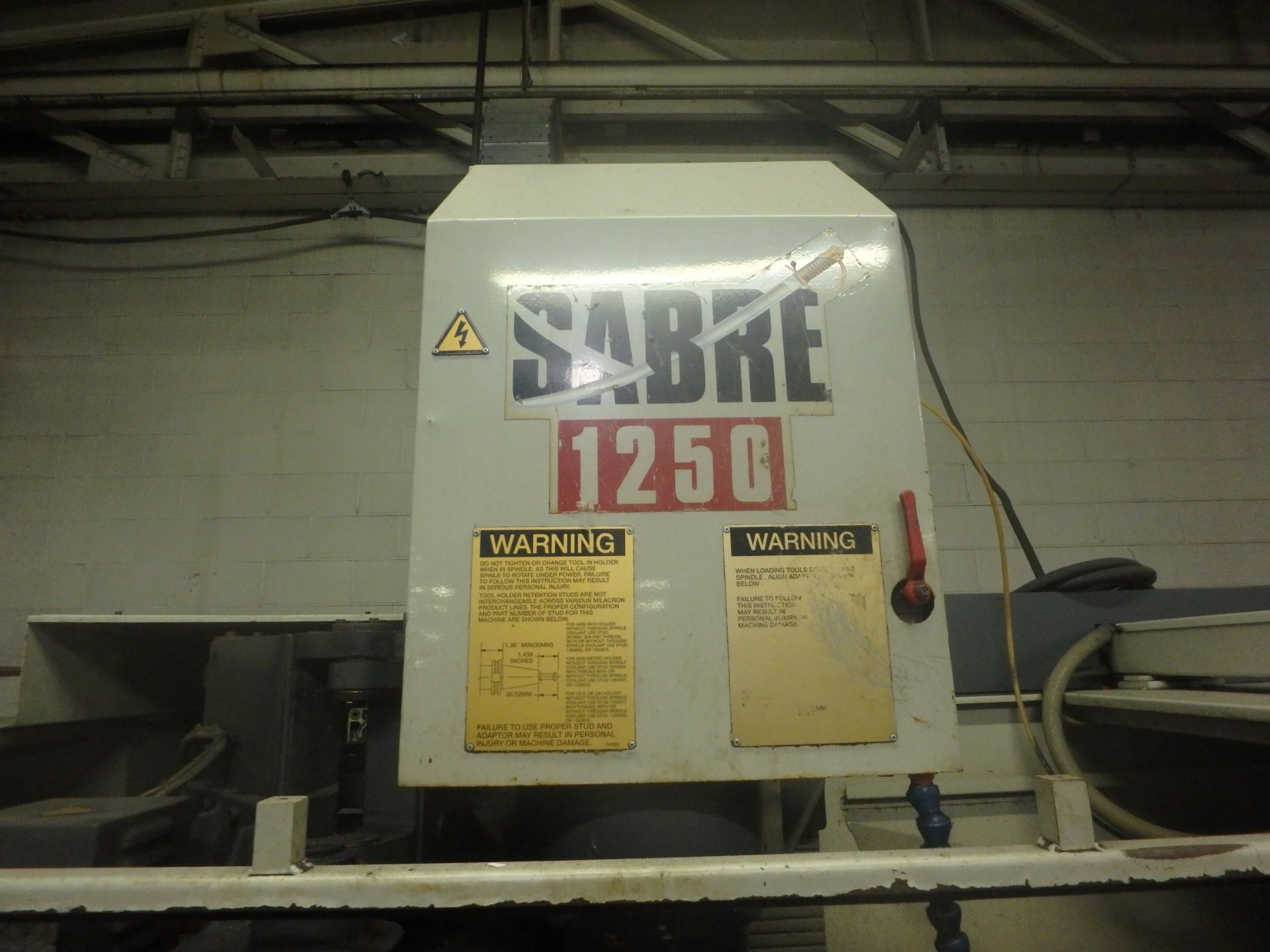 Cincinnati Sabre 1250 ERT Vertical Machining Center, 850SX Control - Image 11 of 11