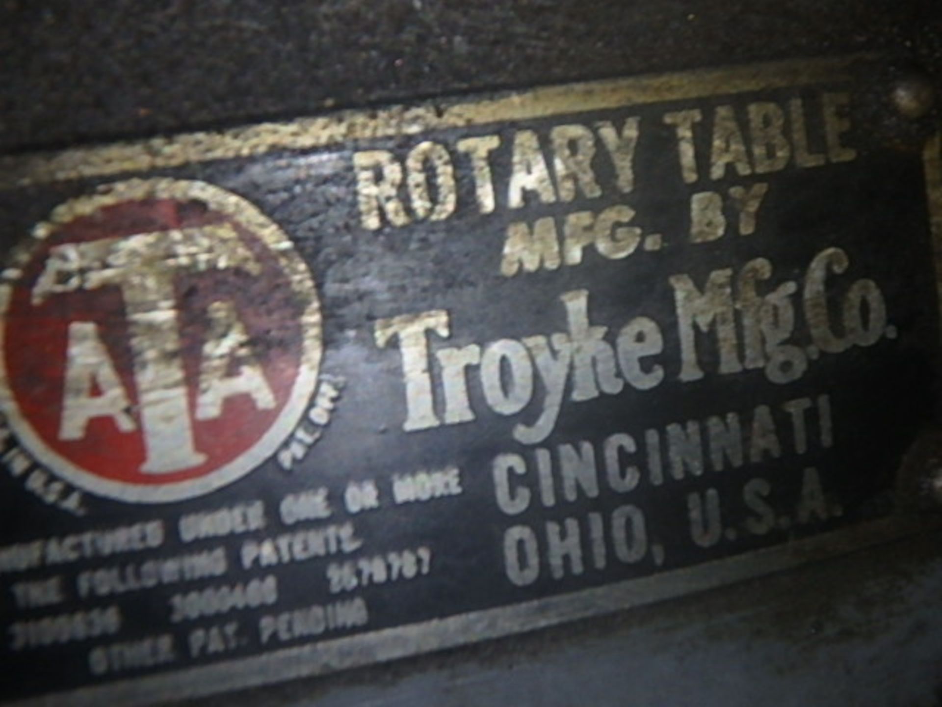 21" Troyke Rotary Table #T-21 - Image 4 of 5