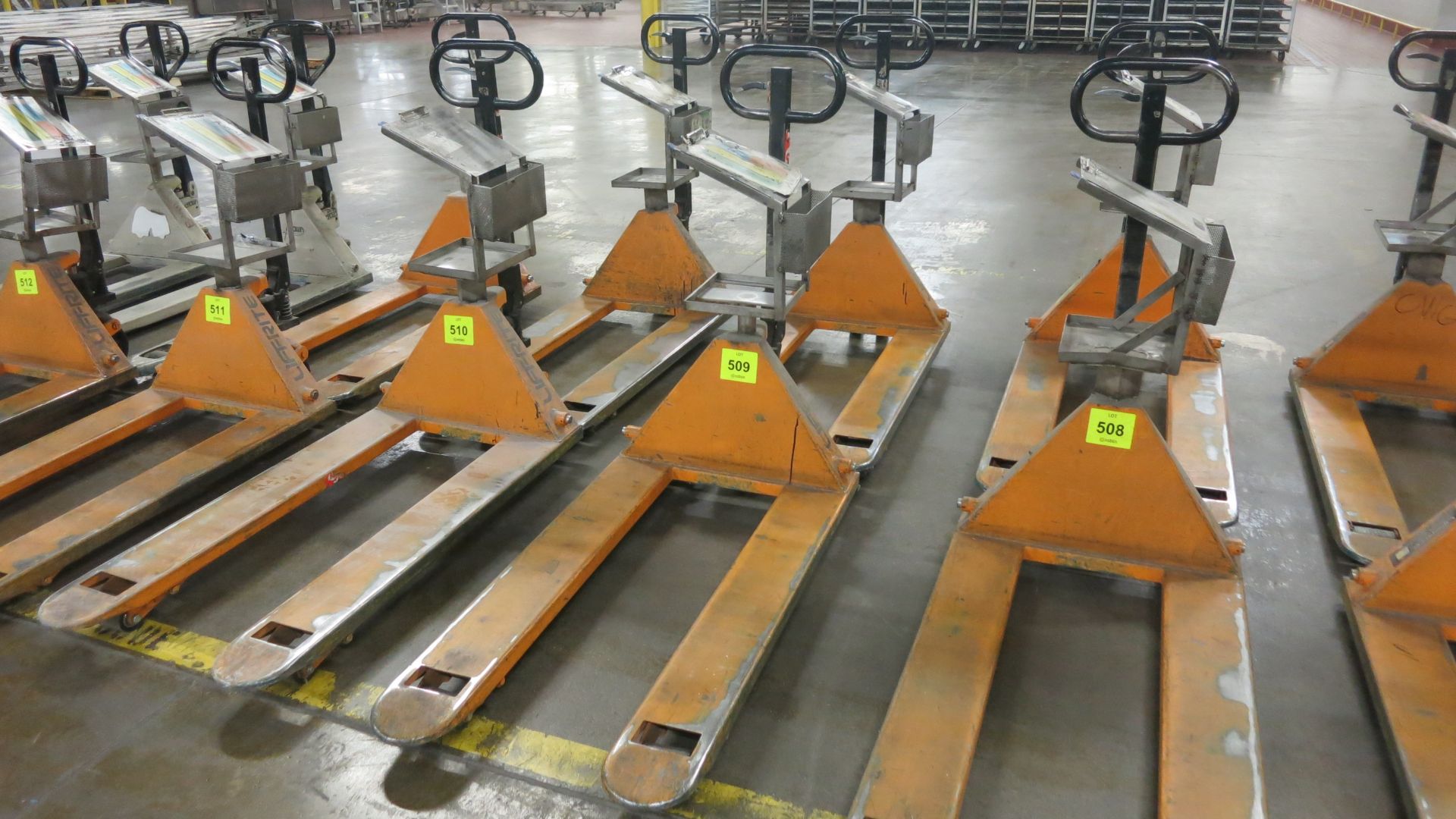 [Lot] (2) Liftrite pallet jacks, 5000 lbs capacity