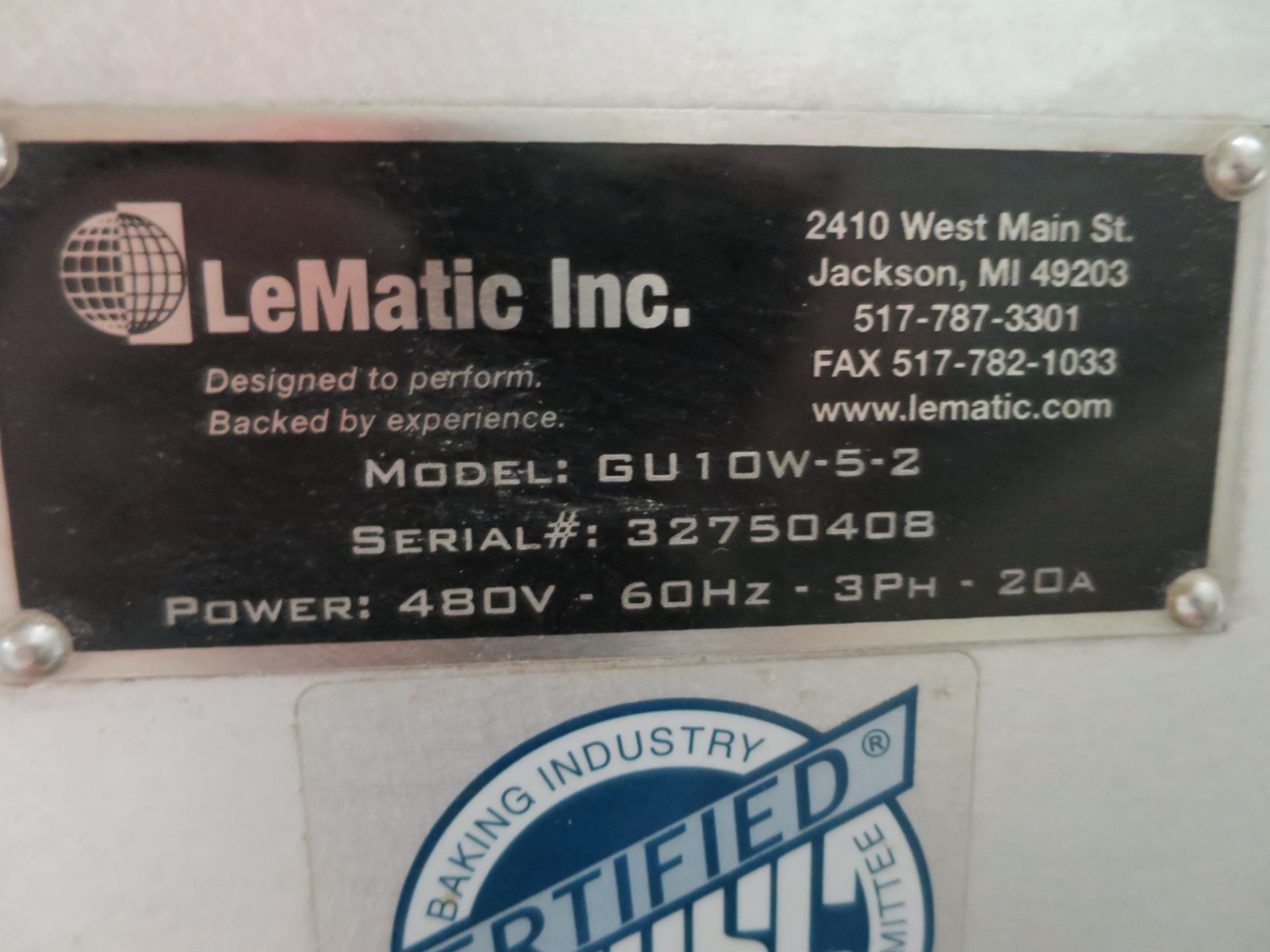 LeMatic UBE bun slicing segment, model GU10W-5-2 double slicer - Image 3 of 8