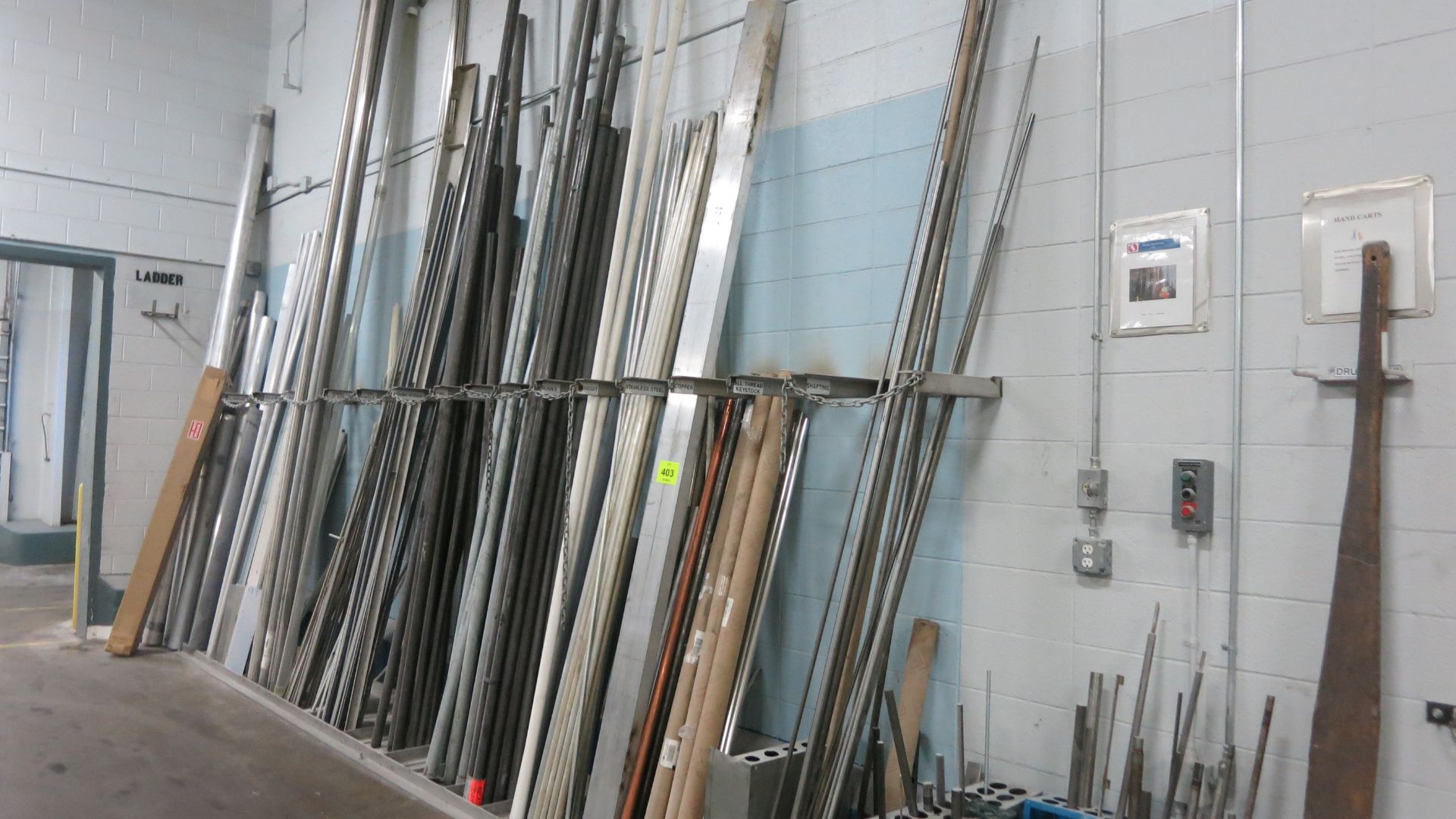 [Lot] Miscellaneous pipes, tubings, rods/stocks , stainless, aluminum, carbon steel, pvc, from