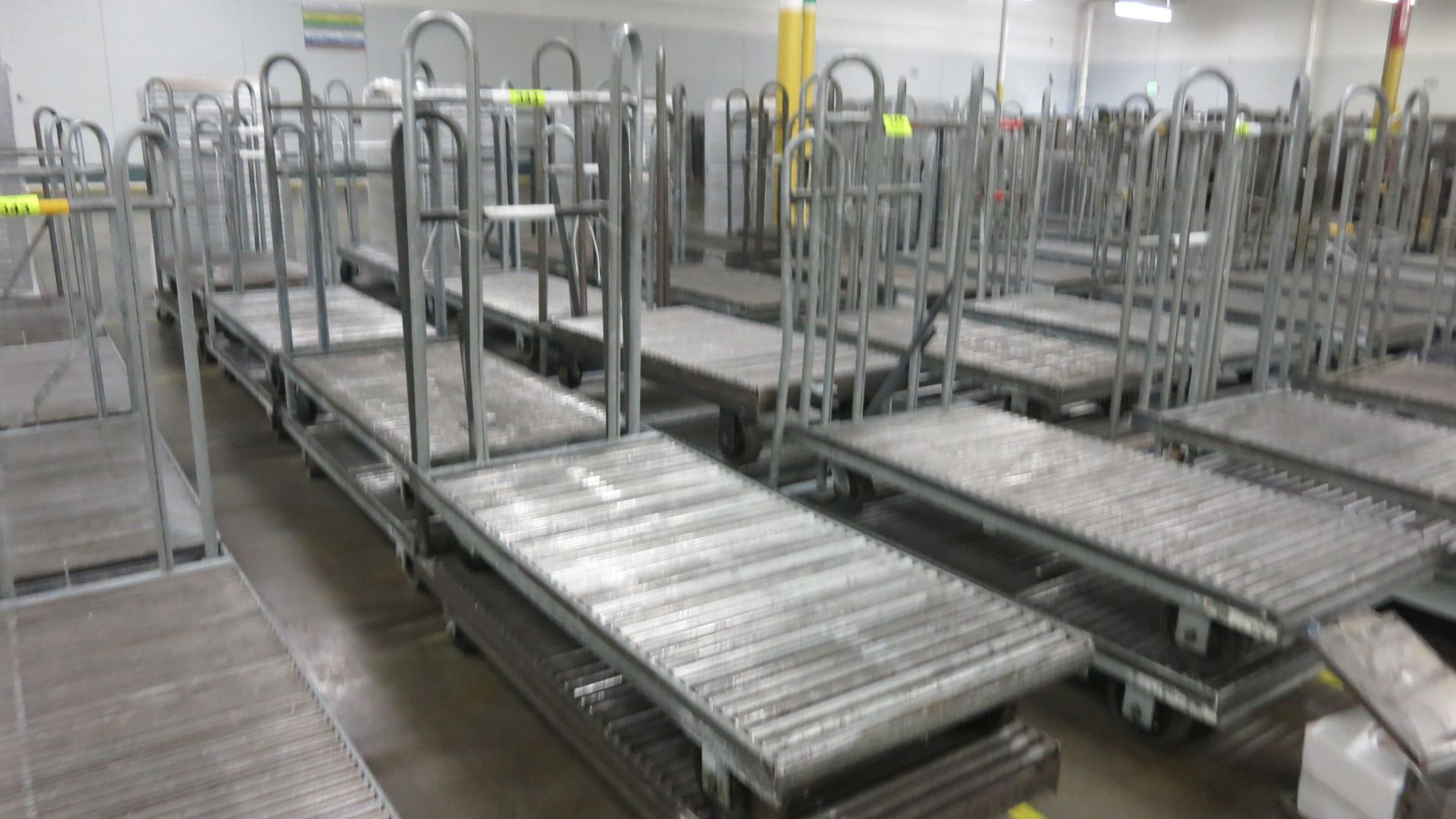 [Lot] (8) Pan carts, 60" x 28"