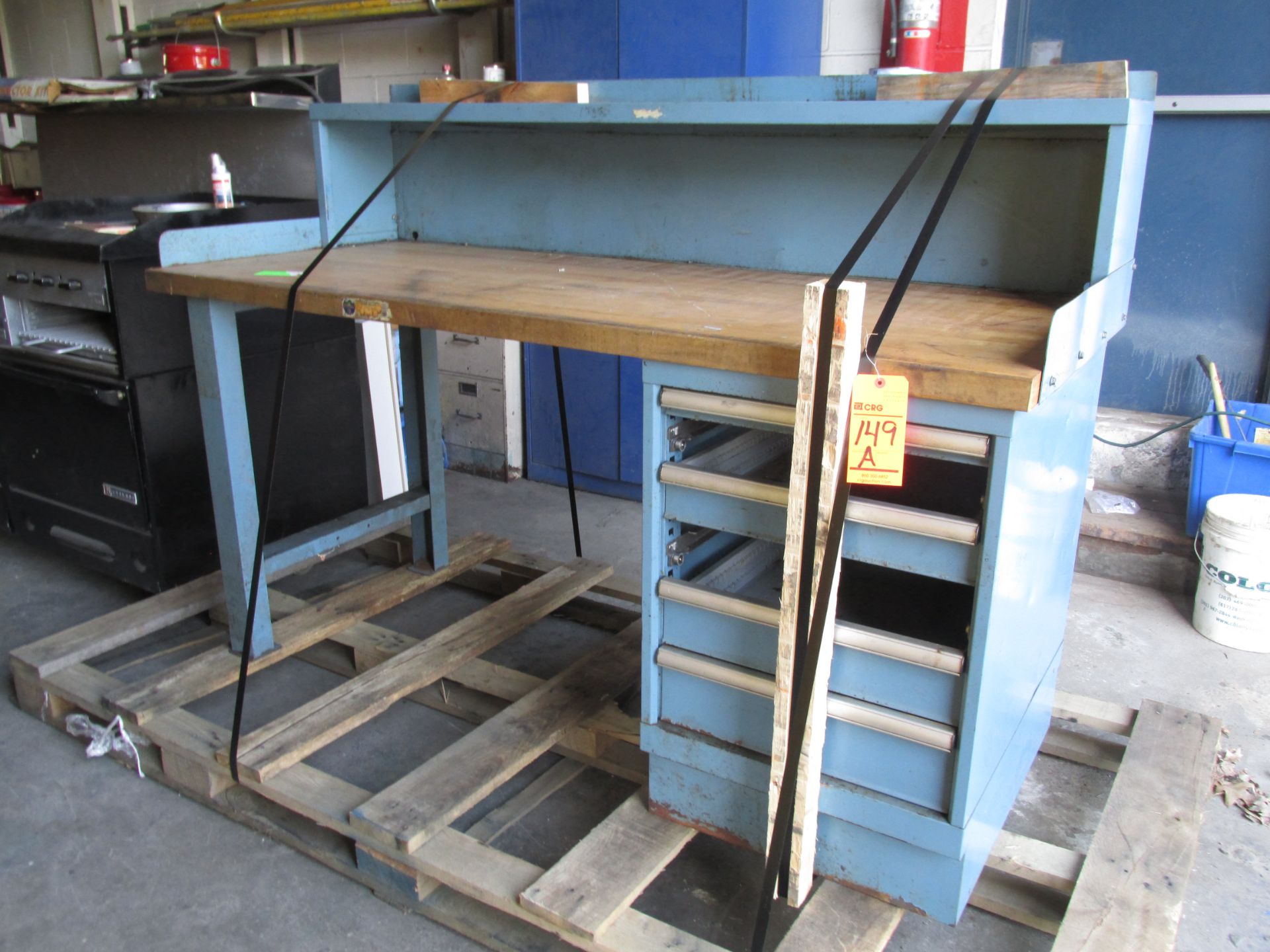 Lista-type 6' butcher-block top workbench