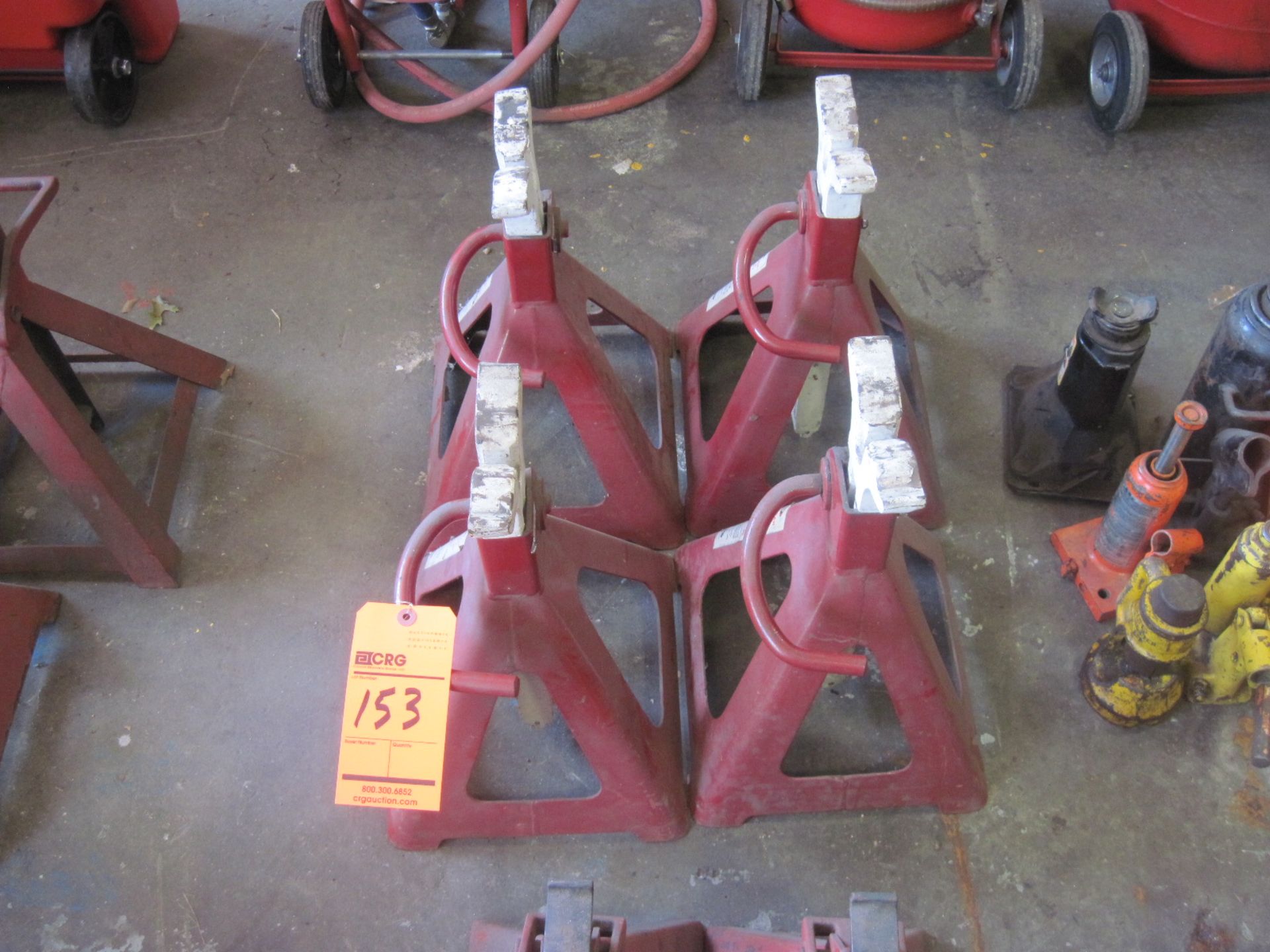 Lot of (4) 6 ton jack stands