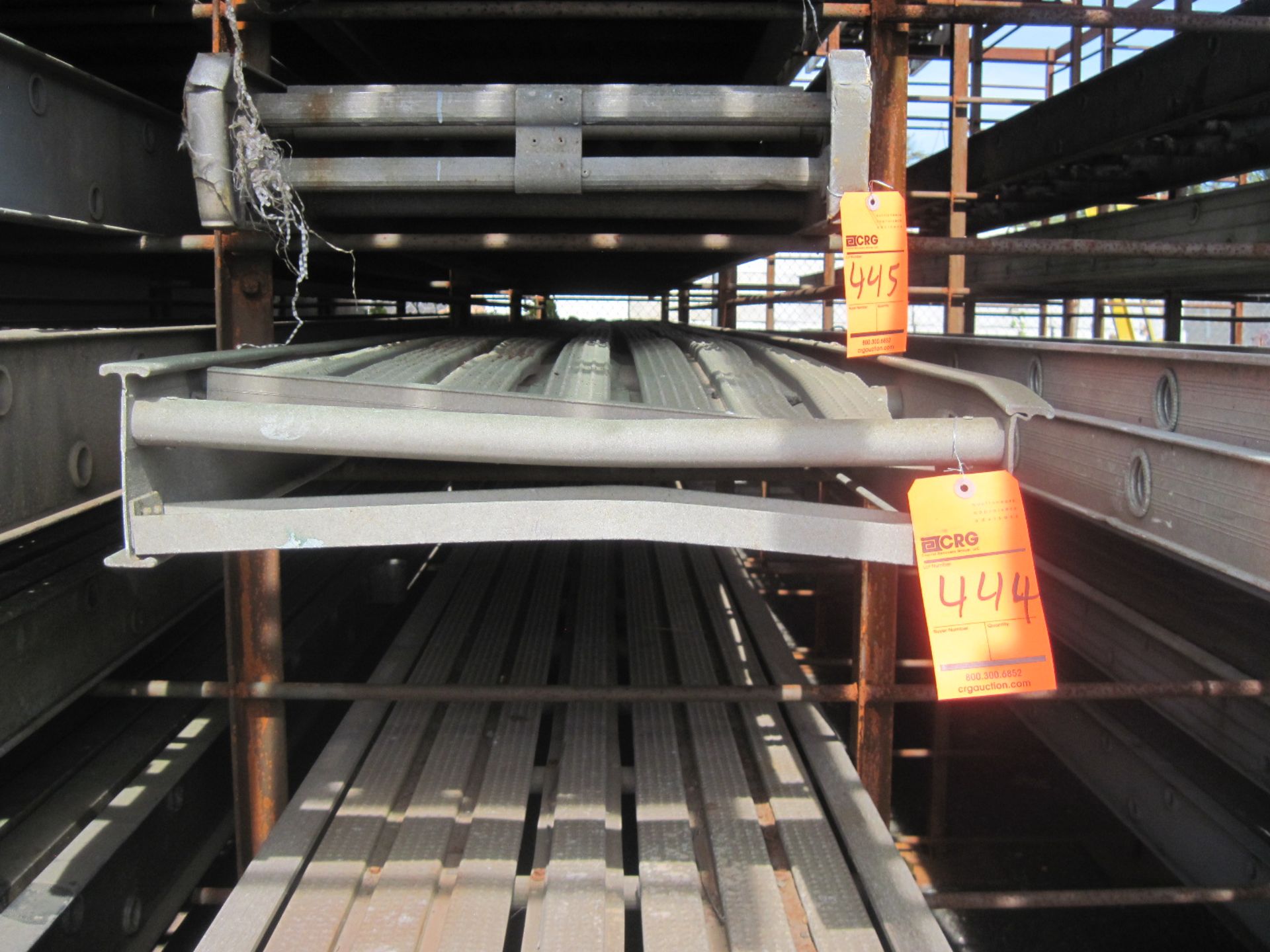 Aluminum scaffolding plank, 25' X 24"