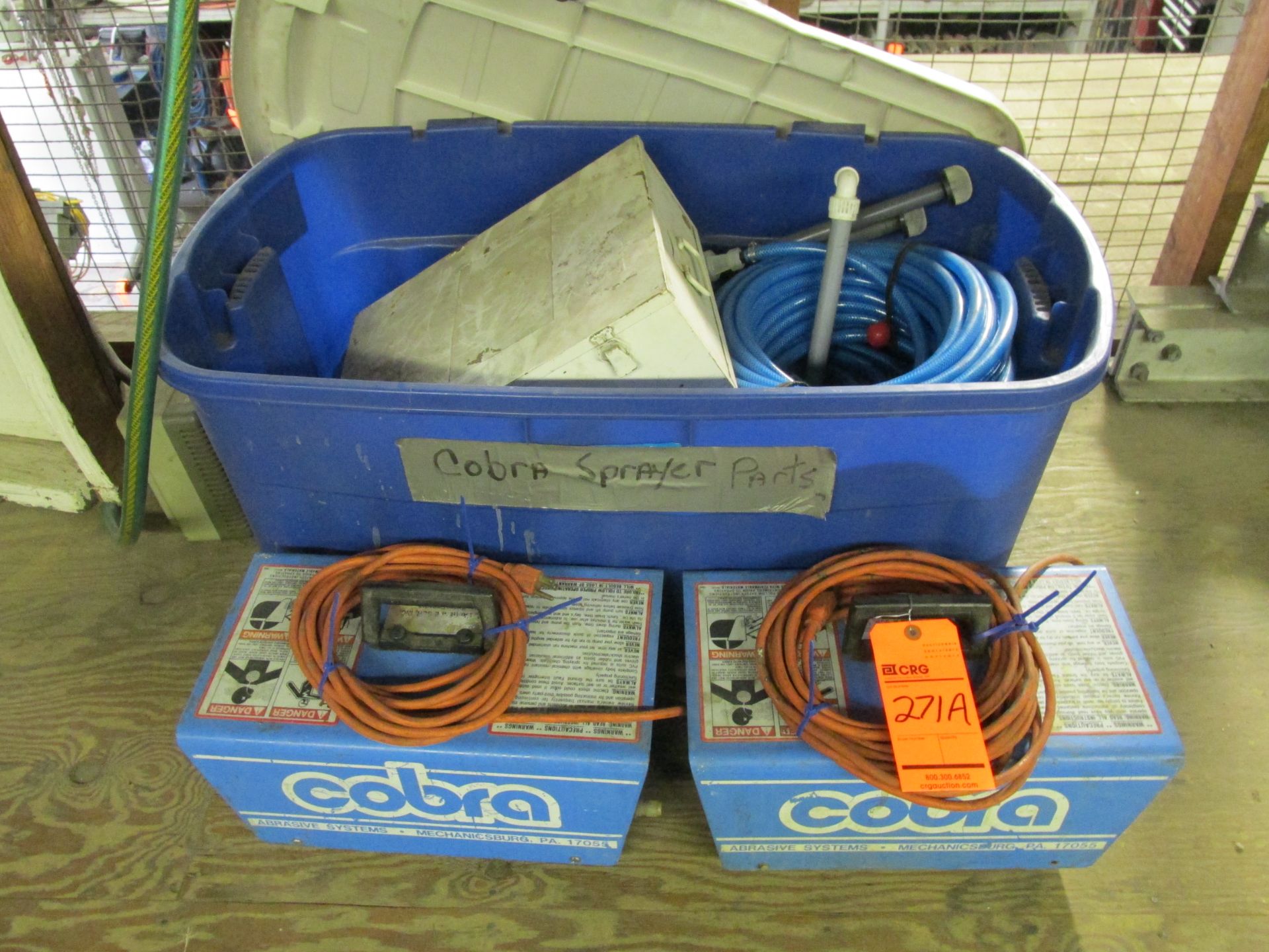 Lot of (2) Cobra sprayer pumps with hoses, wands, etc.