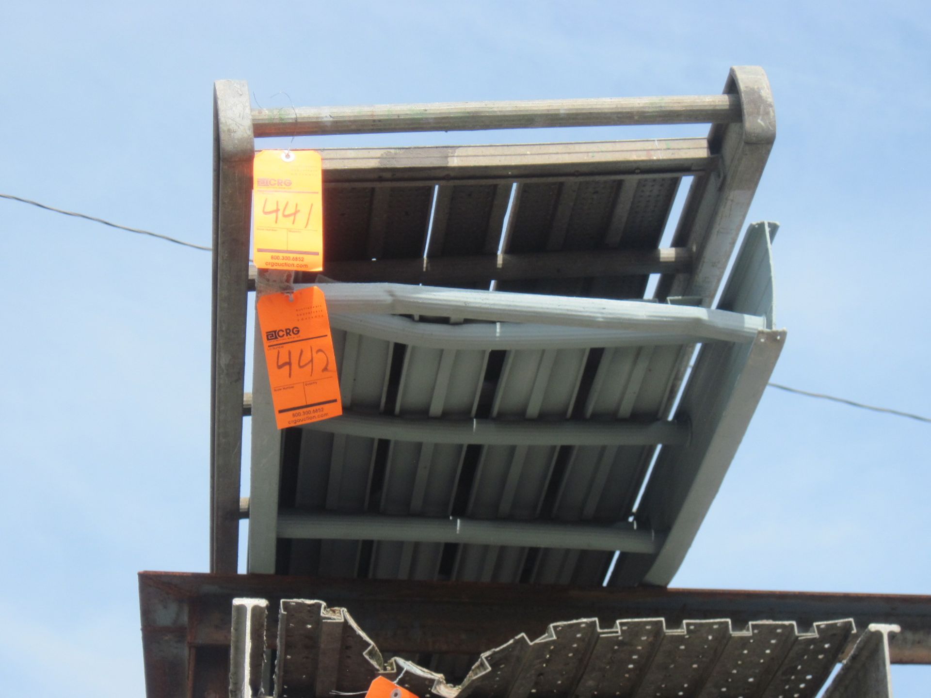 Aluminum scaffolding plank, 25' X 22"