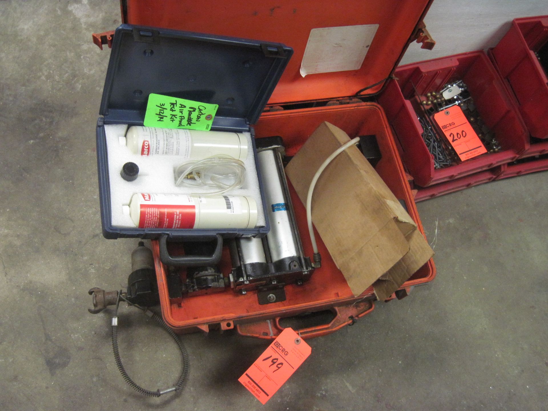 Carbon monoxide test kit with case