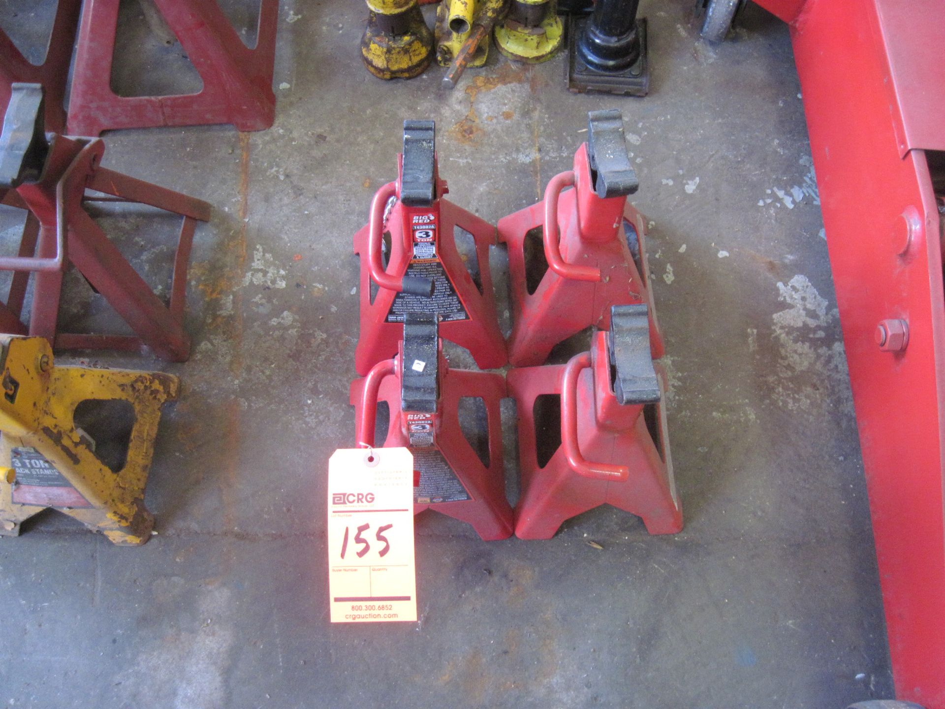 Lot of (4) 3 ton jack stands