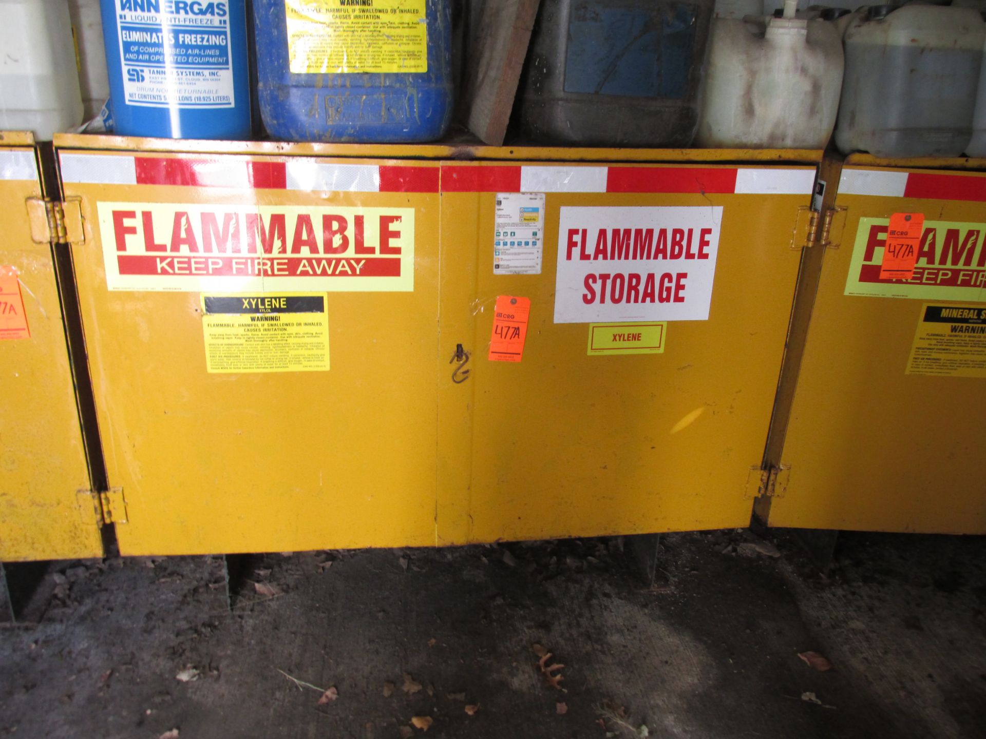 Lot of (3) flammable storage cabinets, 60" w x 20" d x 36' h - no contents - Bild 2 aus 2