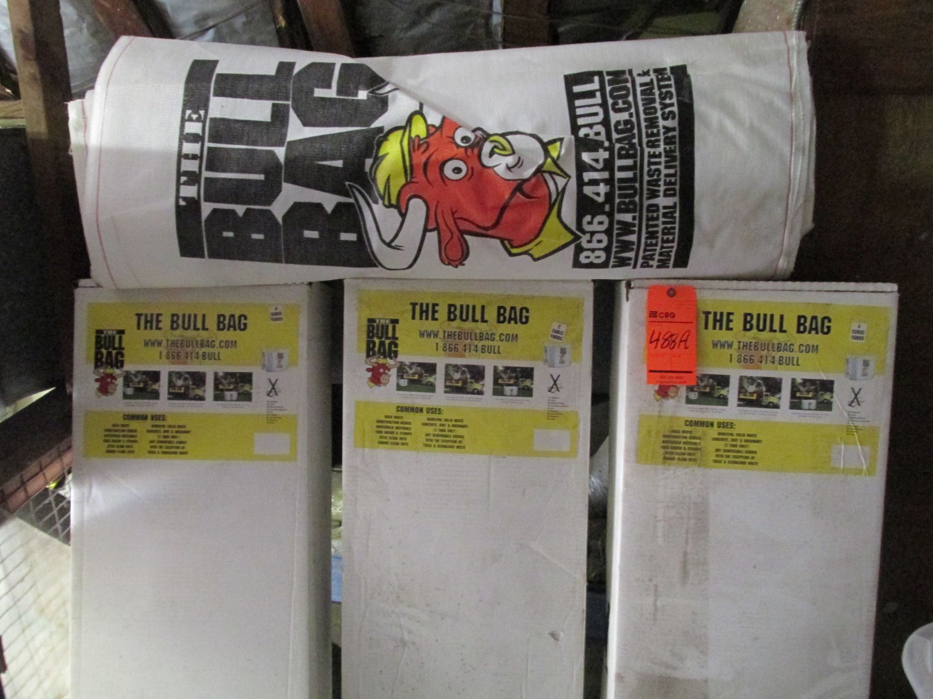 Lot of (4) bull bags