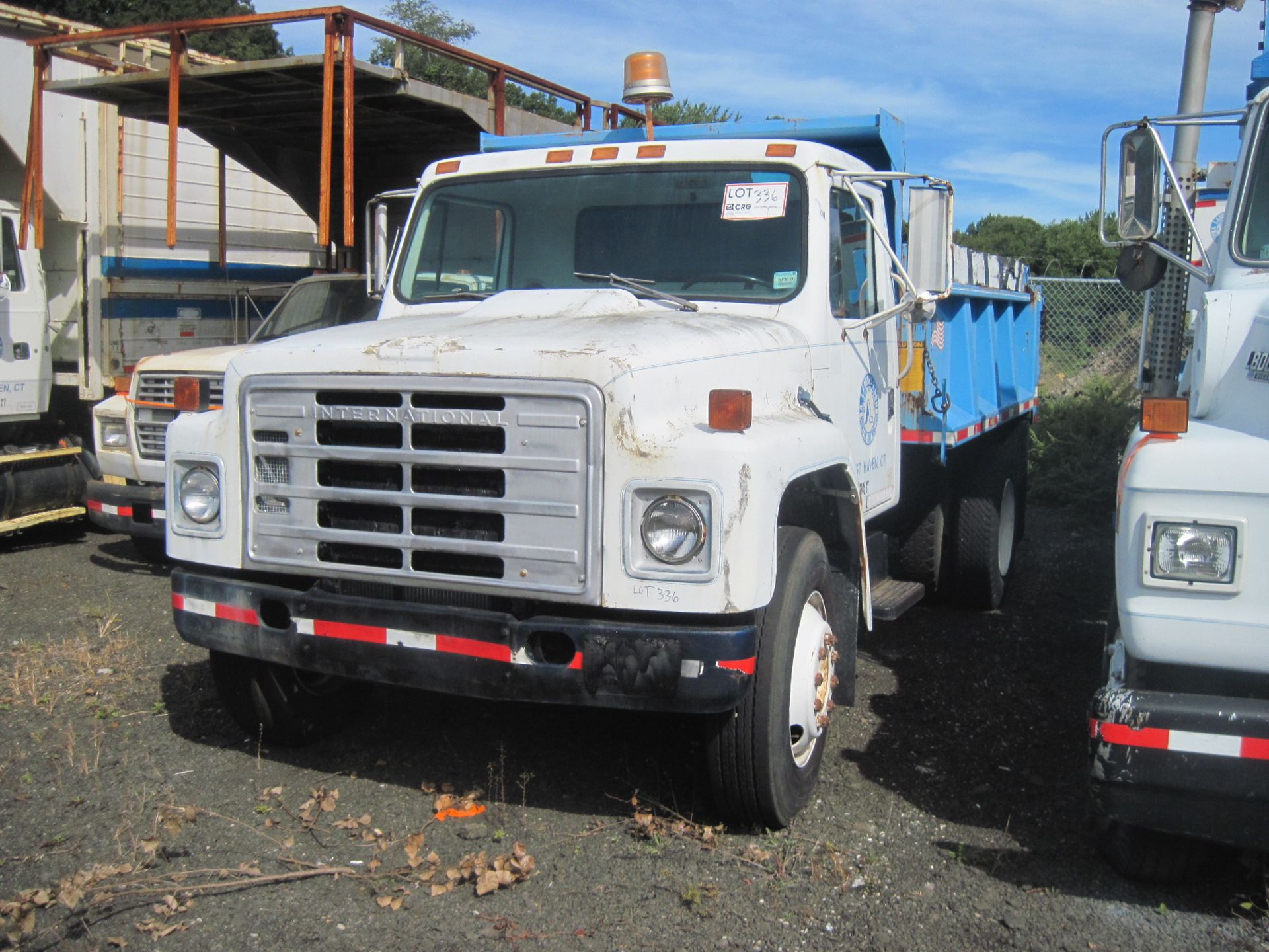 1985 International S-1754 dump truck, VIN #1HTLCHXM8FHA46137, 15,000 lbs, single axle, diesel