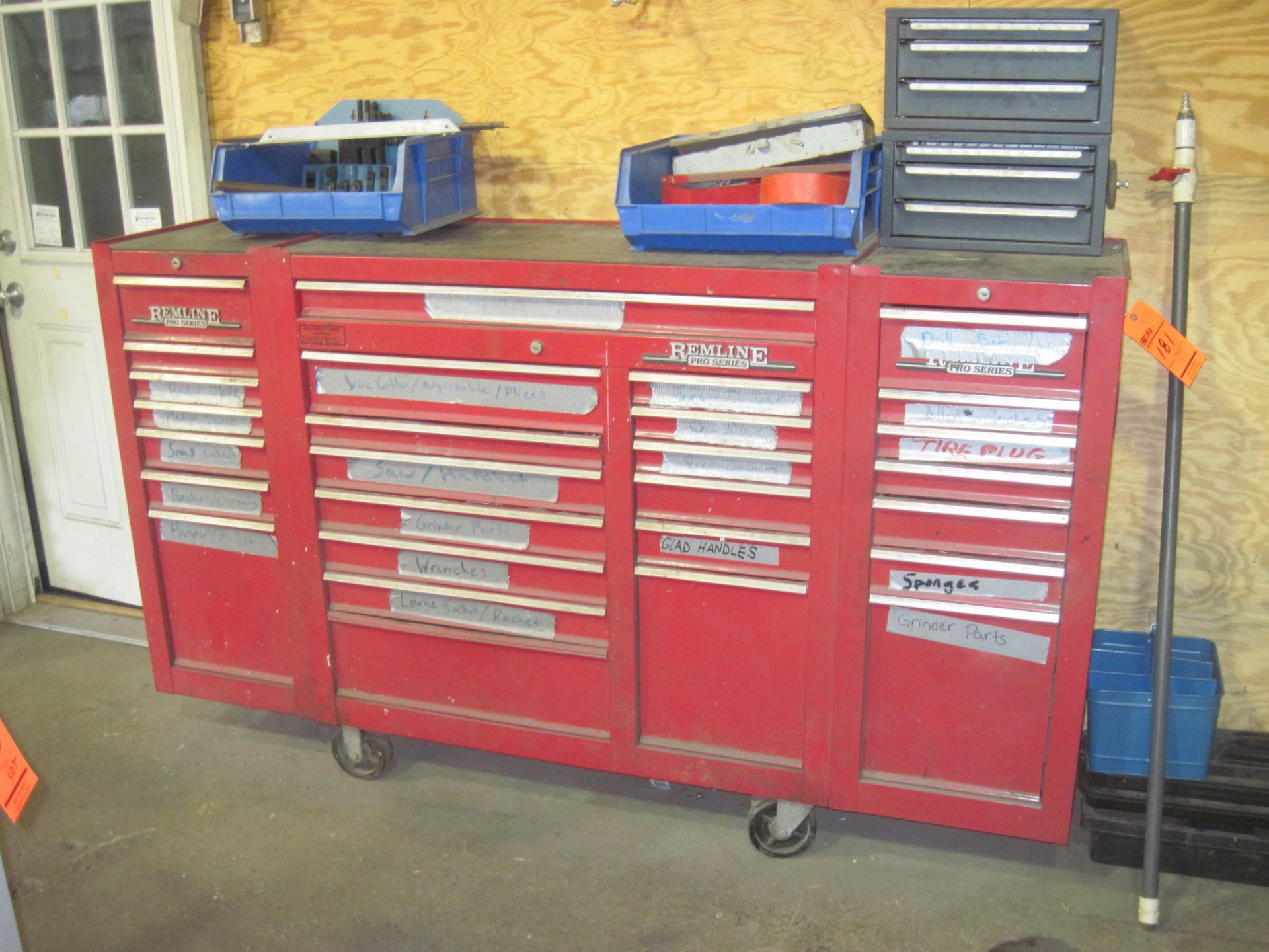 Remline 28 compartment portable tool chest including contents - every drawer is LOADED!!
