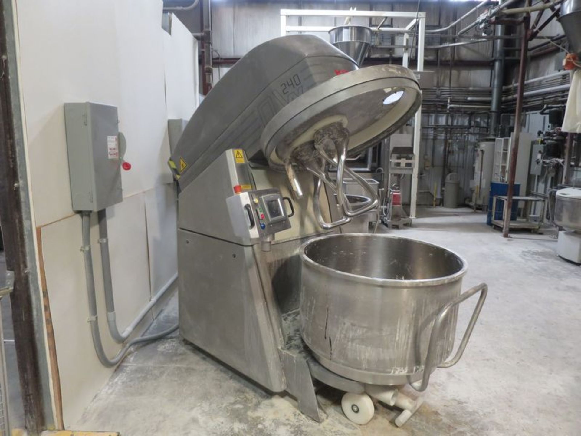 Konig spiral mixer, model DW-240, s/n 50.4 0111, mfg 2007, touch pad control, wall mounted motor - Image 2 of 3