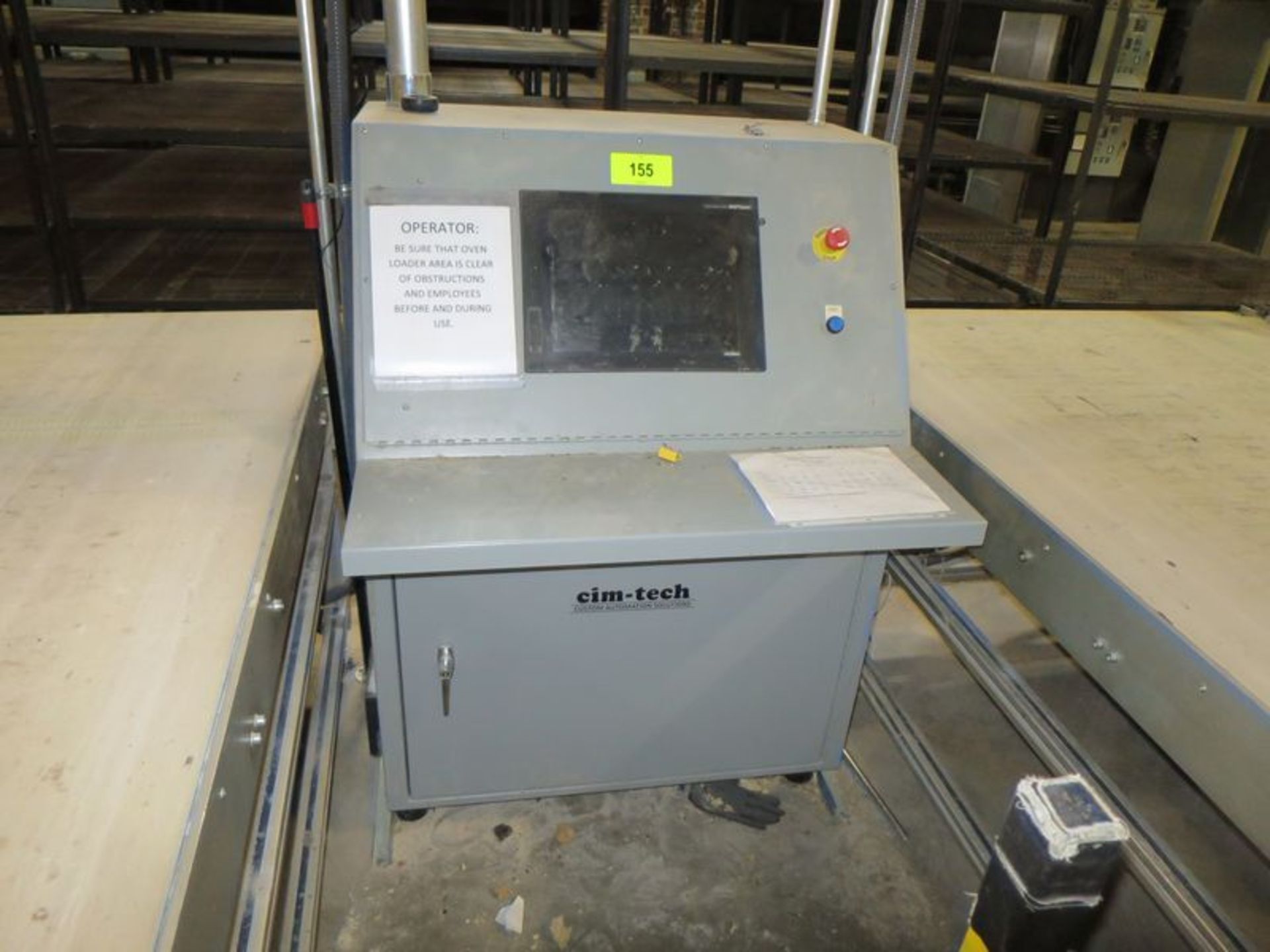 CIM-Tech oven loader/unloader controller, with Mitsubishi touch pad (installed in 2003)