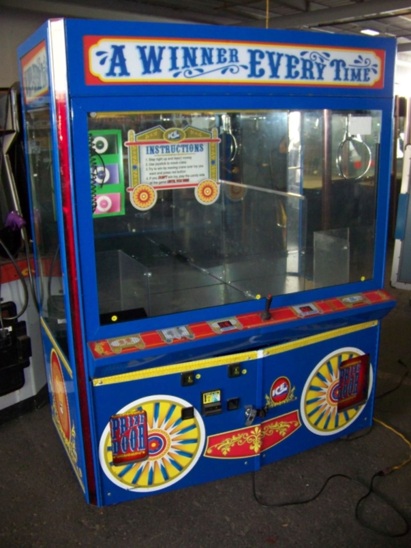 60" ICE WINNER EVERYTIME DUAL CLAW CRANE MACHINE